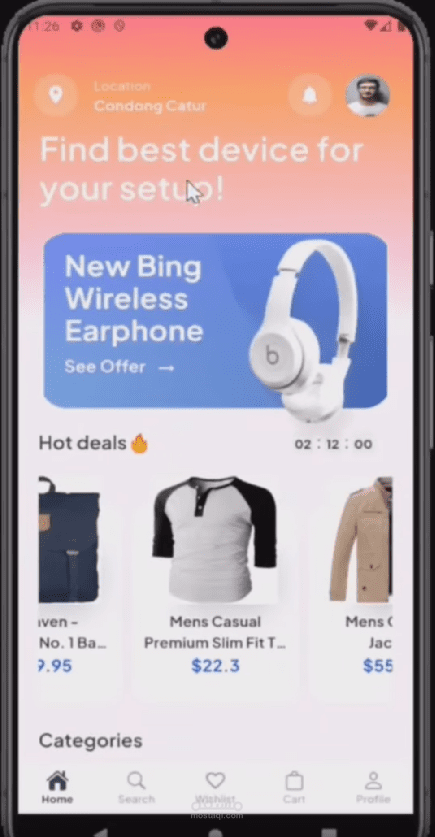 Project Title: E-Commerce Mobile App using Flutter & Firebase