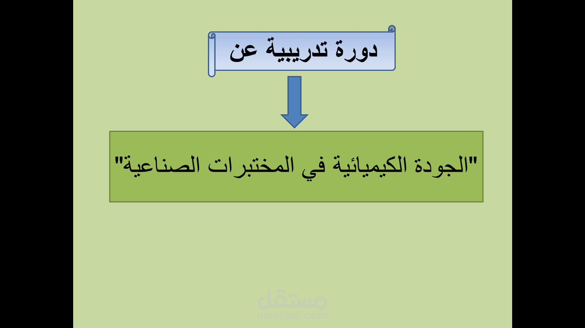 دورة تدريبية بعنوان الجودة الكيميائية في المختبرات الصناعية