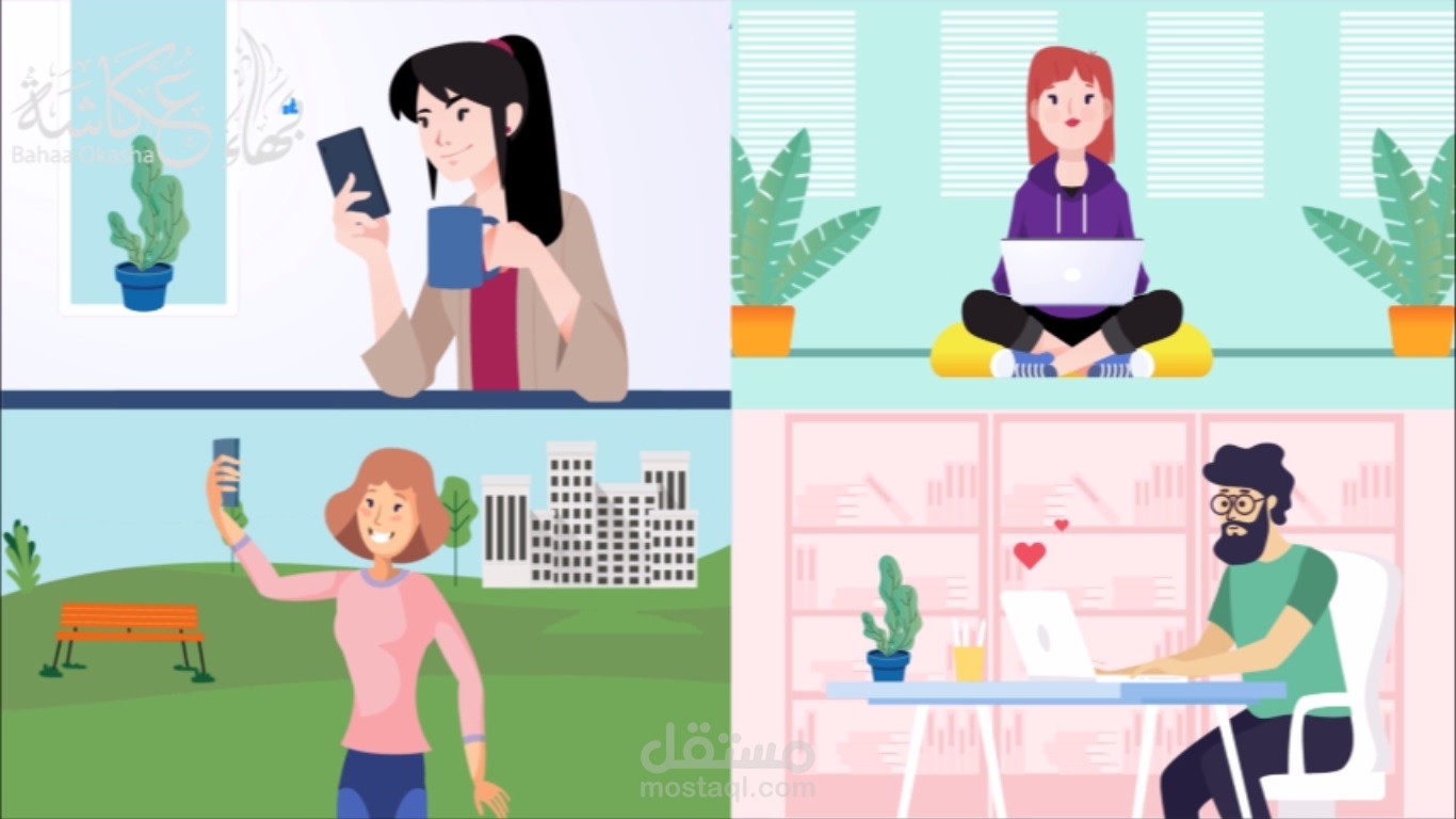 موشن جرافيك شرح شيق لموقع انستارجيت