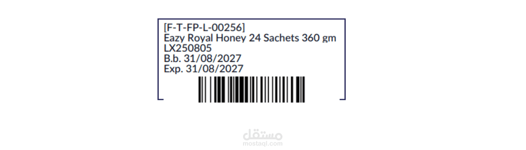 Labol of Lots/serial number