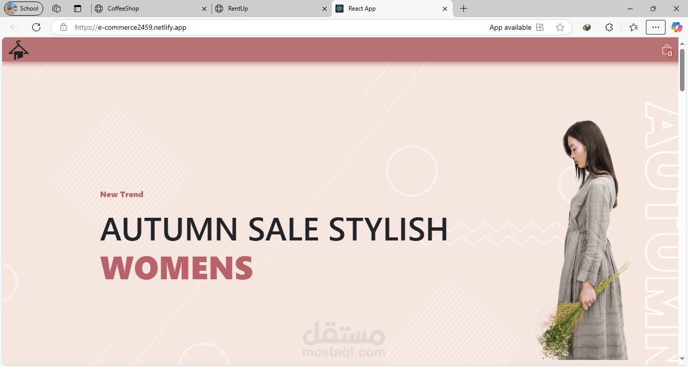E-commerce shopping website