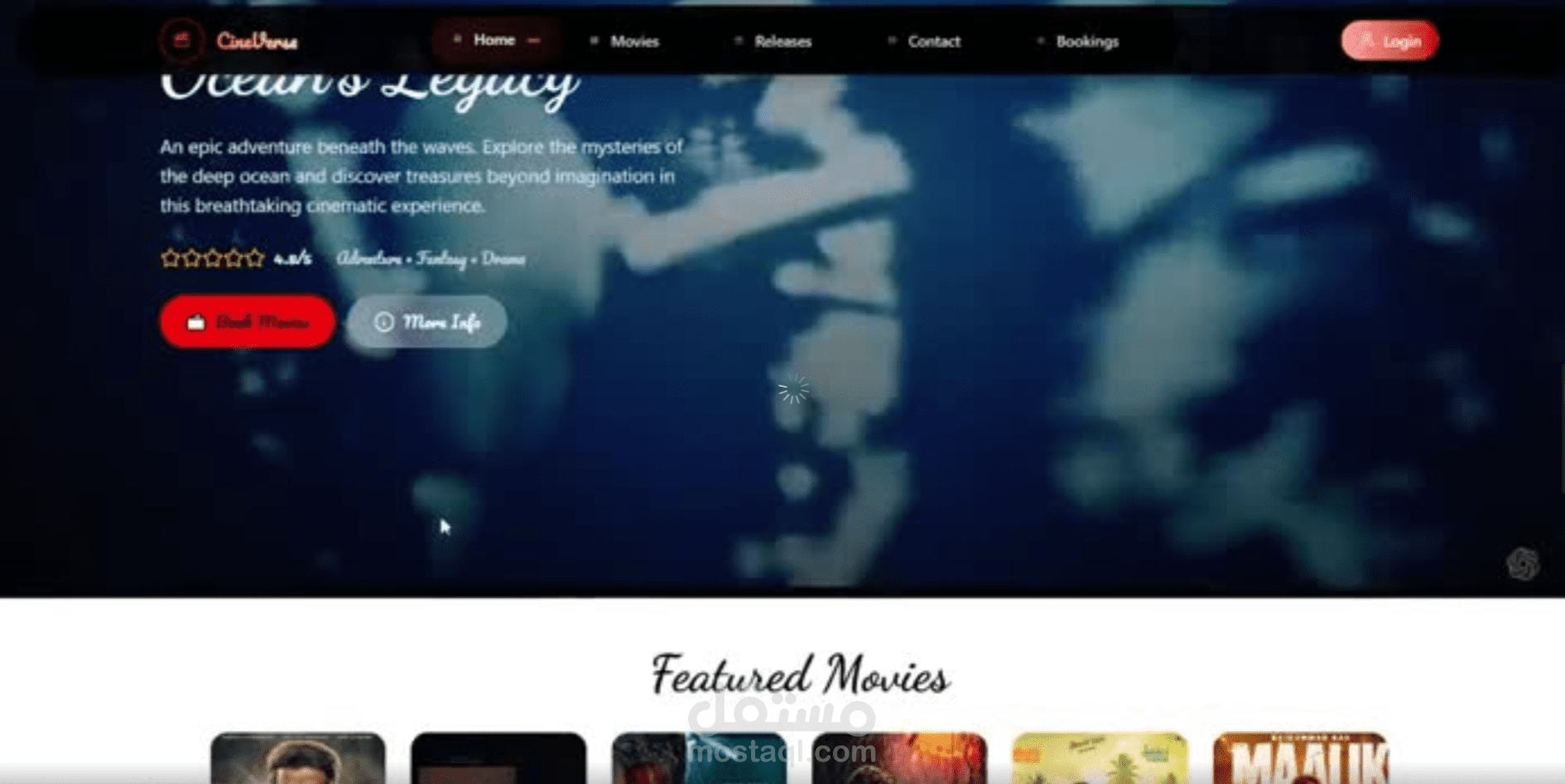 a Full-Stack Movie Ticket Booking Website!