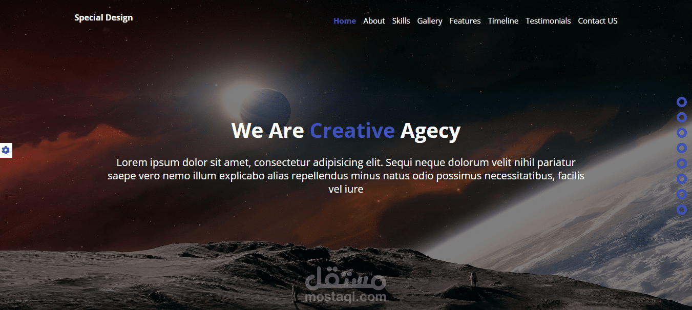 special Design landing page