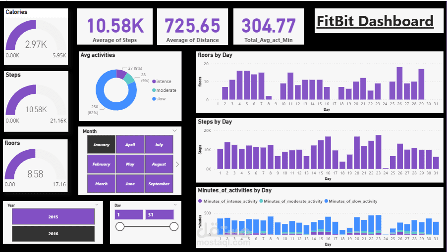 FitBit Health Analytics Dashboard