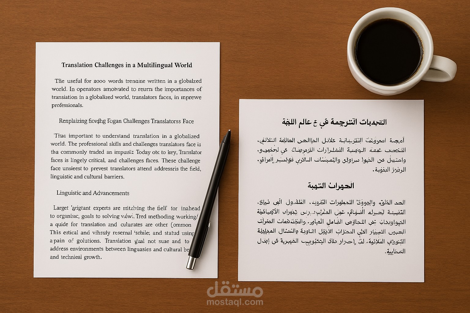 ترجمة تقرير أكاديمي (900 كلمة) من الإنجليزية إلى العربية
