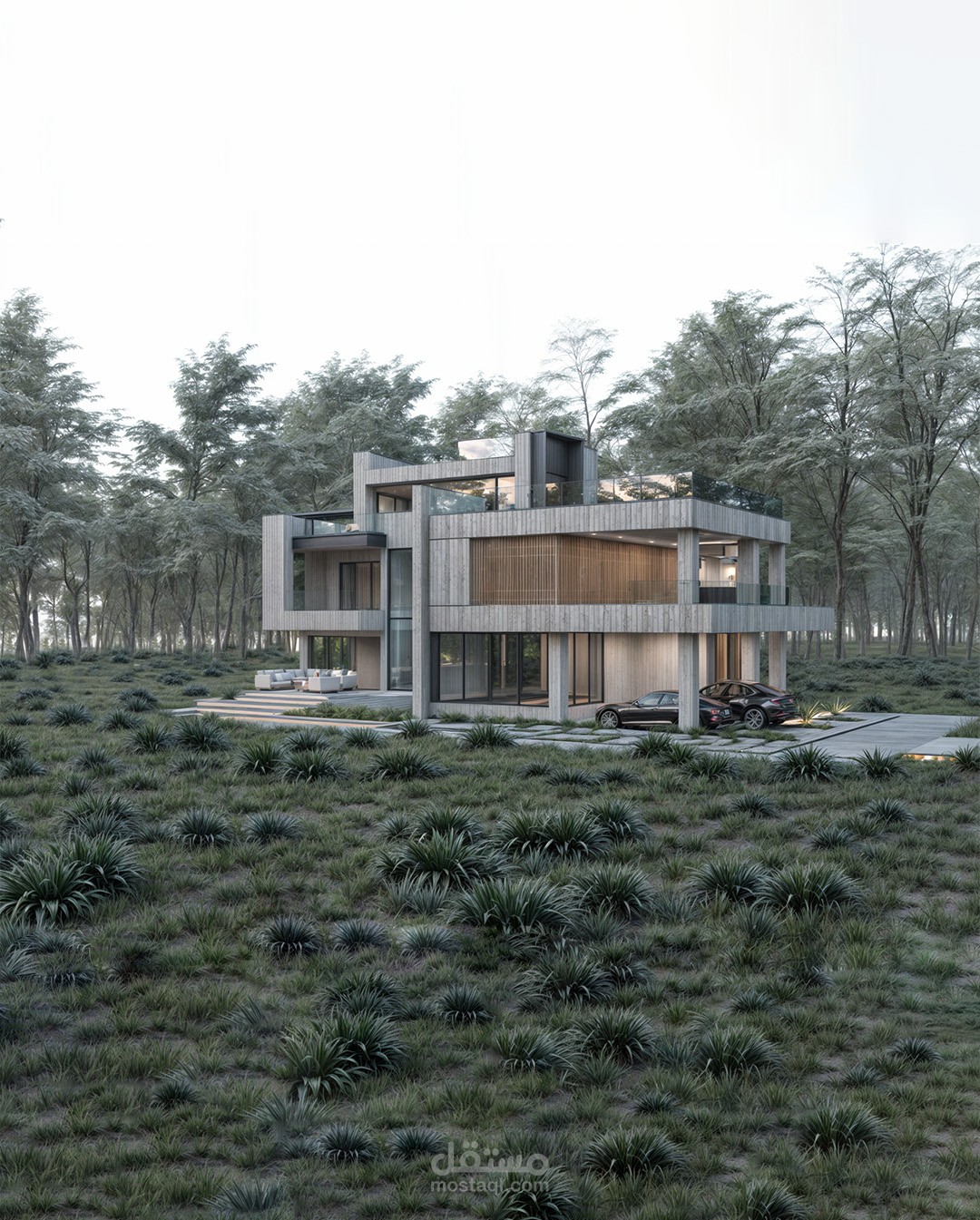 Modern Villa Exterior Design in Northern Iran. Villa NO7