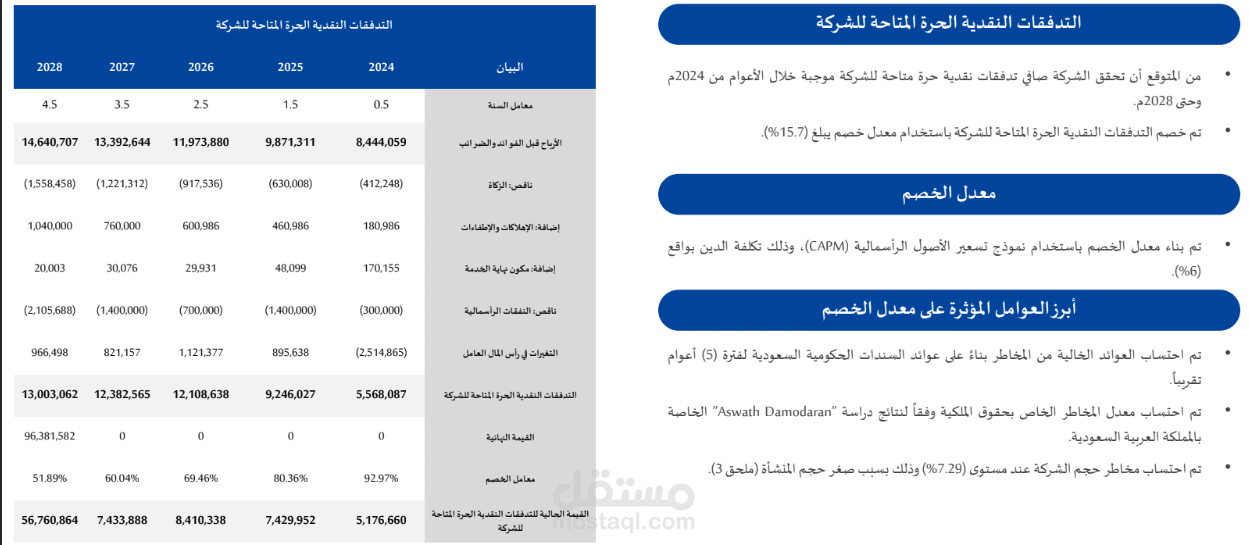 تحليل مالي لشركة خاصة