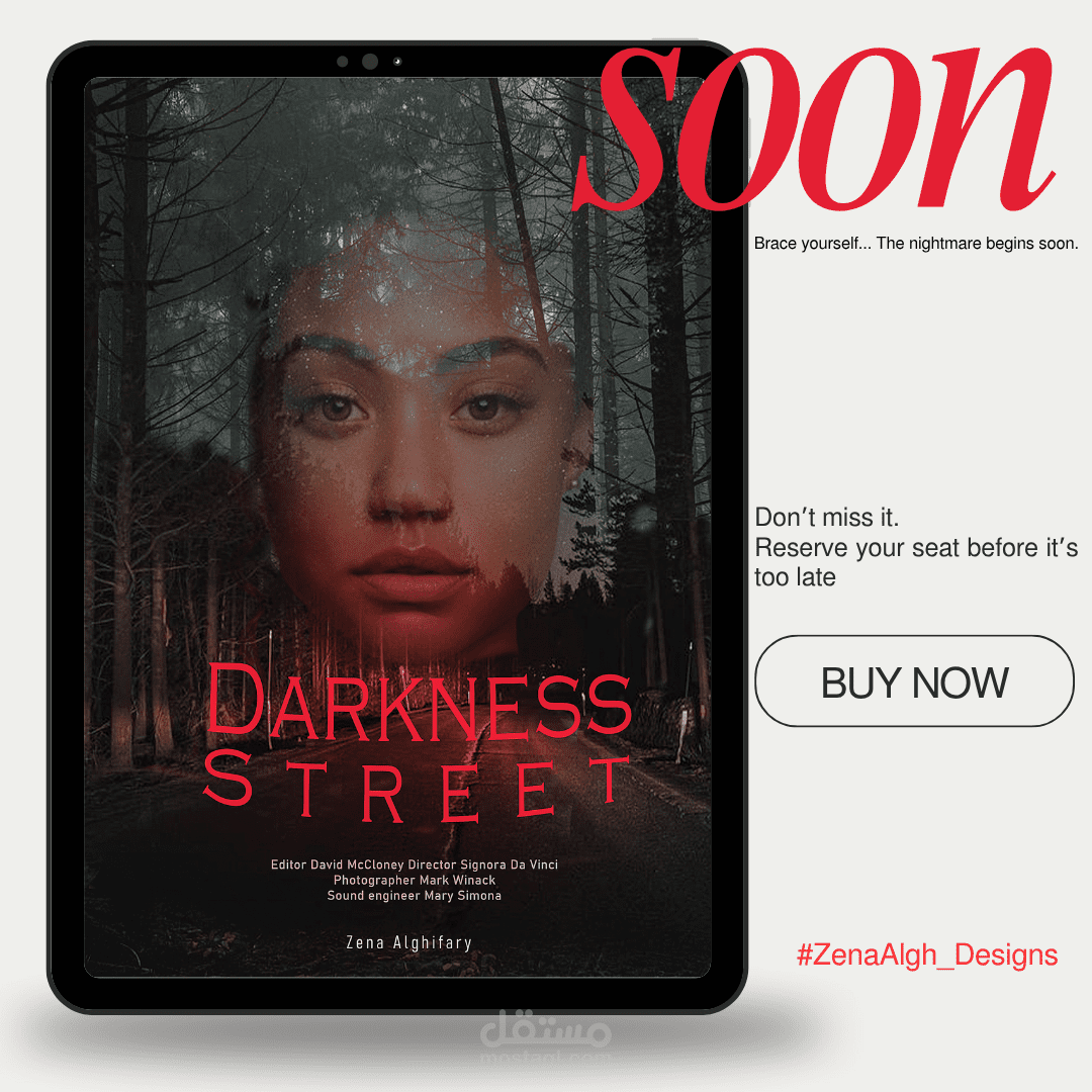 Poster Design for a Fictional Horror Movie – Darkness Street