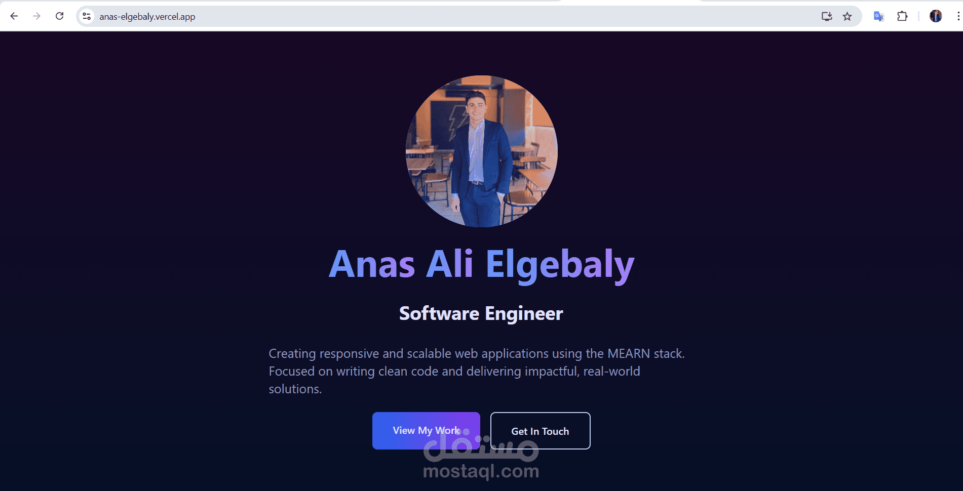 موقع شخصي – كل اعمالي وكل التفاصيل عني