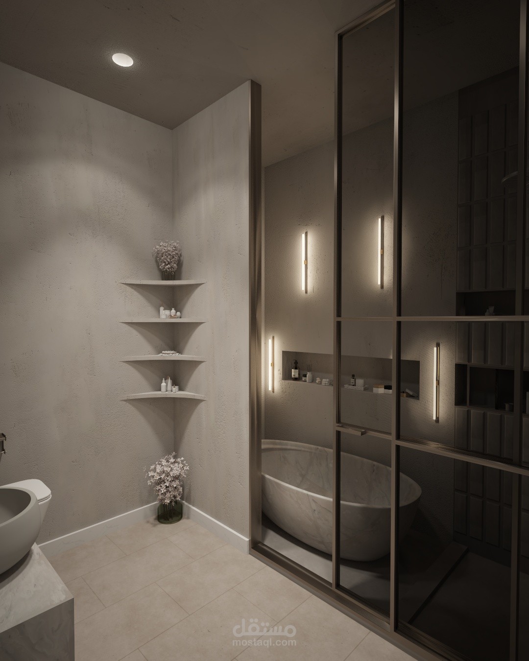 تصميم حمام ماستر