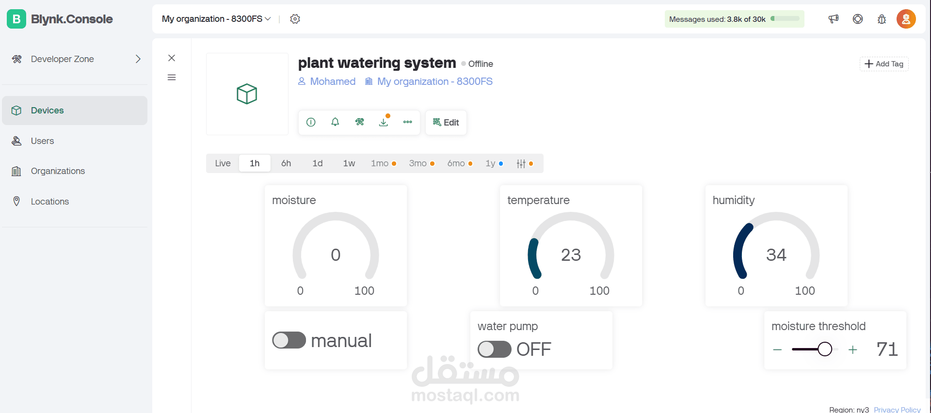 iot plant watering system