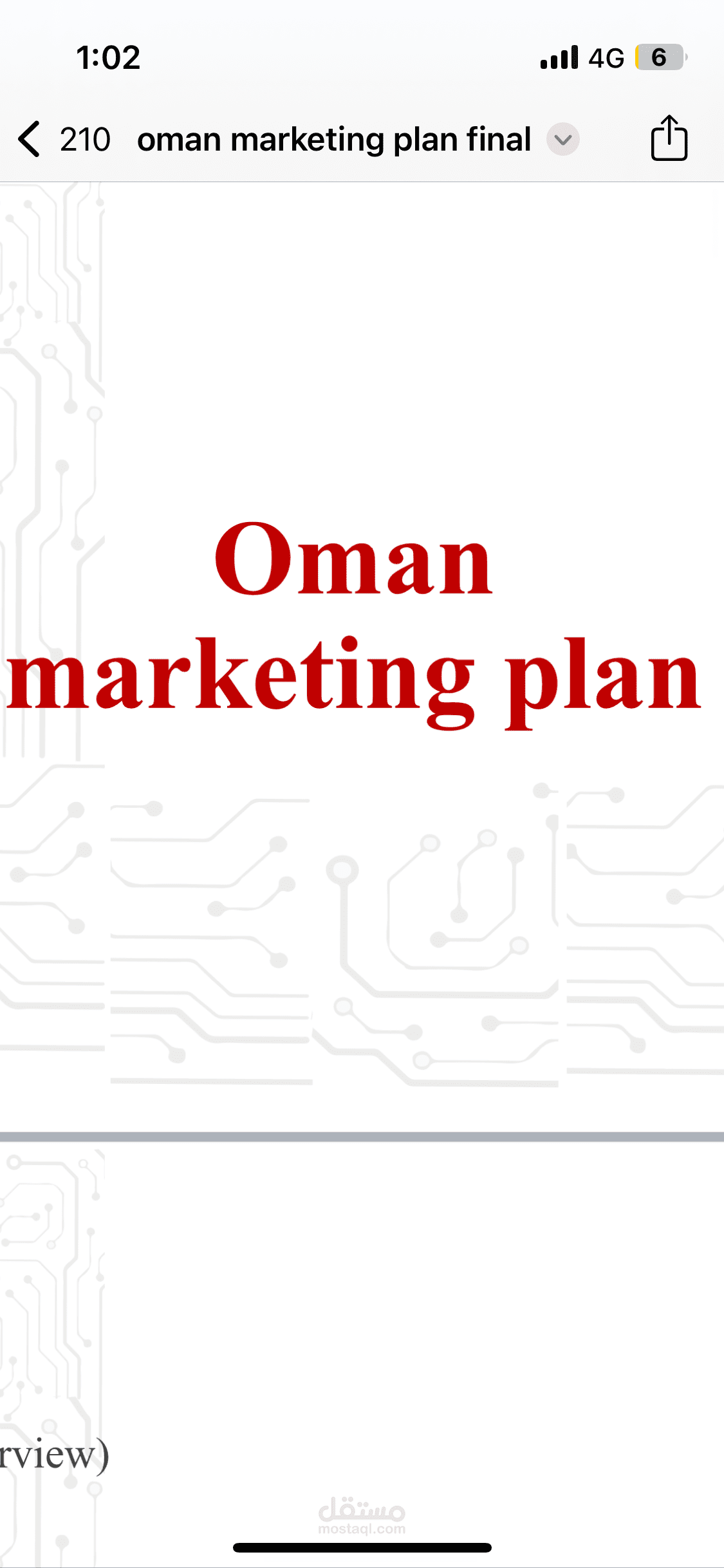 Oman marketing plan