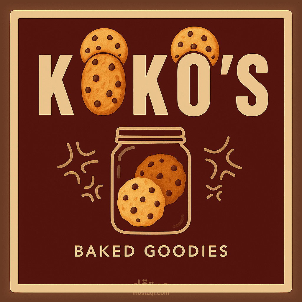 تصميم شعار احترافي لمتجر حلويات “Koko’s Baked Goodies"