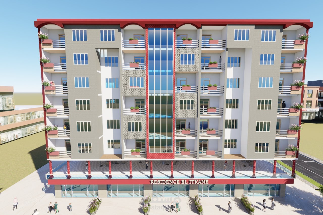 تصميم خارجي لمبنى سكاني