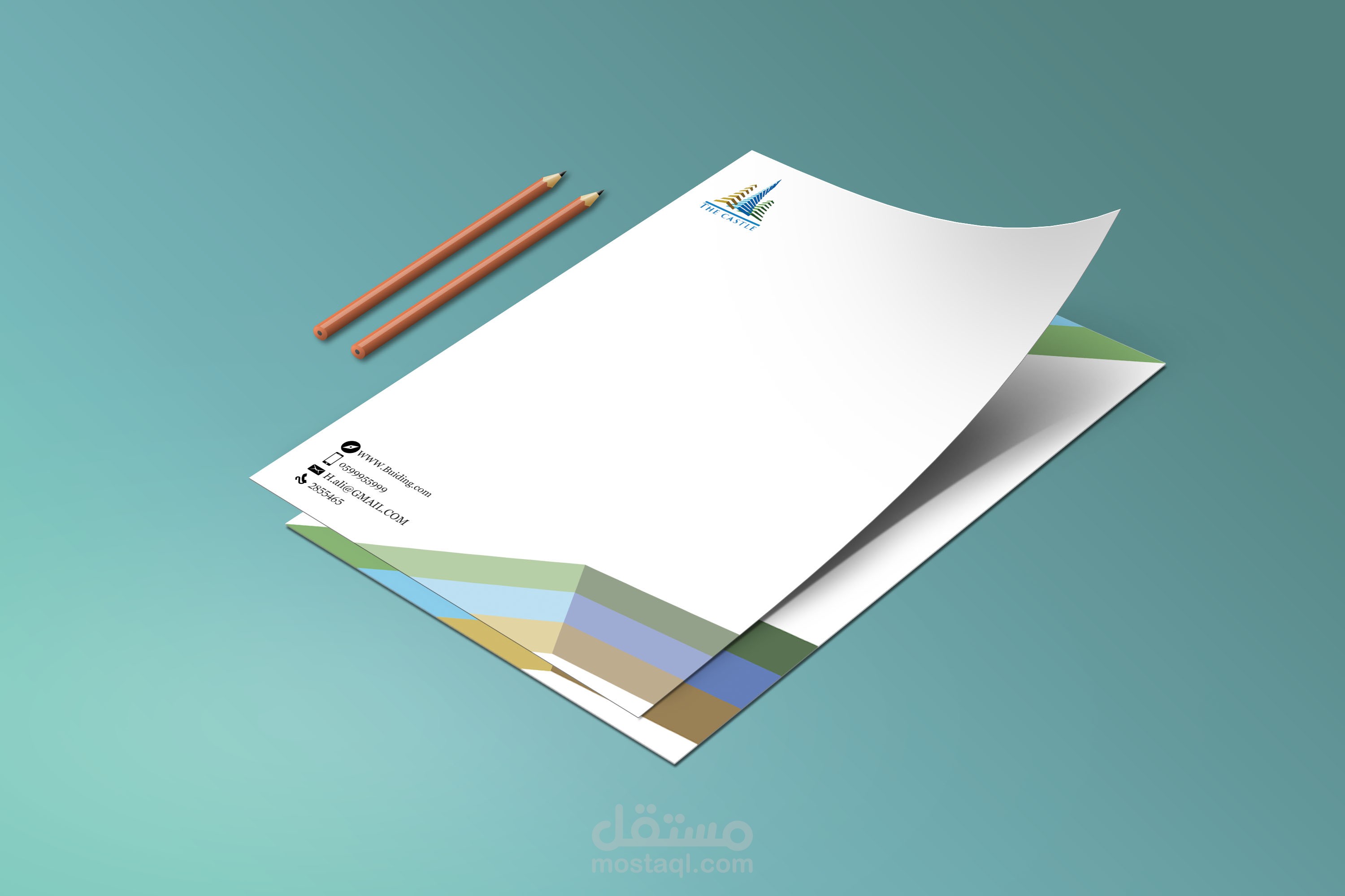 بطاقة اعمال و ورق مروس