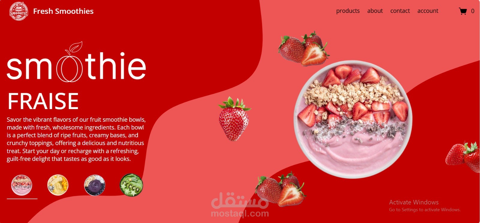 Smoothies bowels