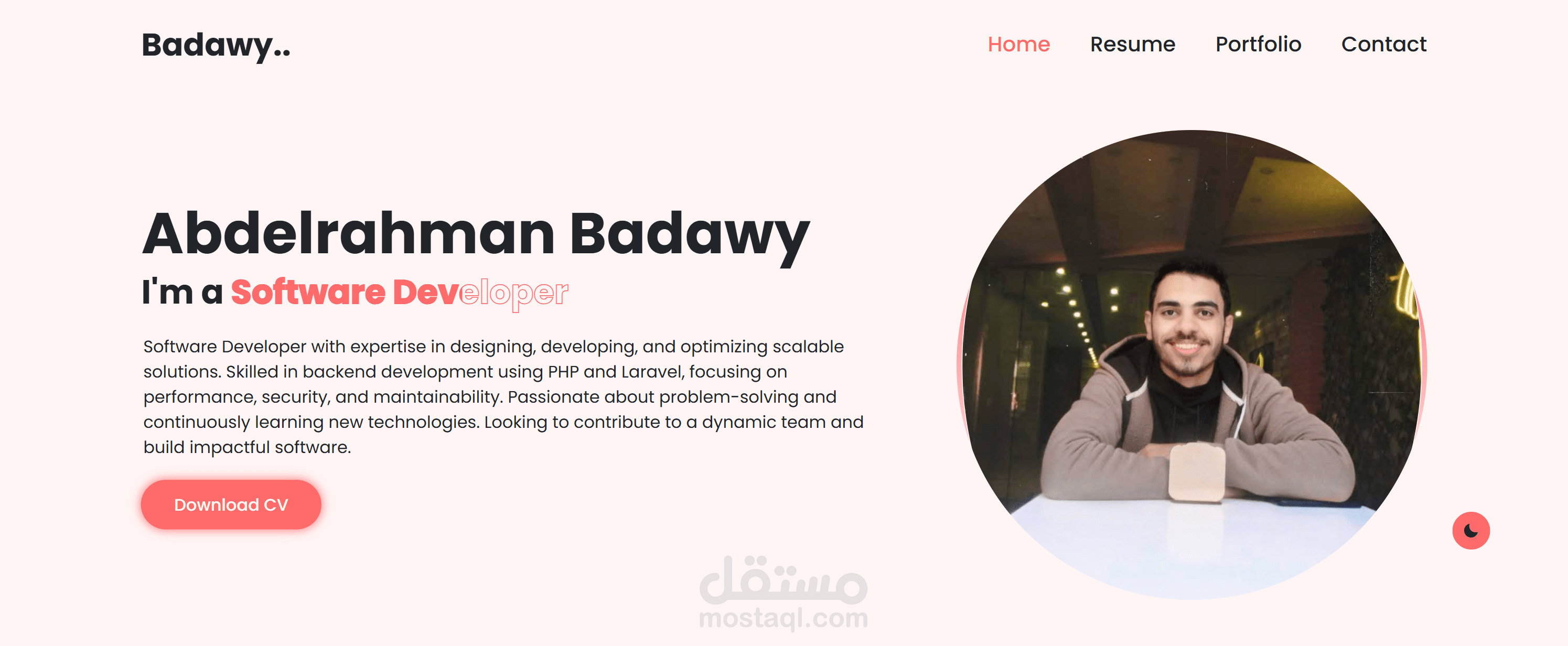 Personal Portfolio Website - Abdelrahman Badawy