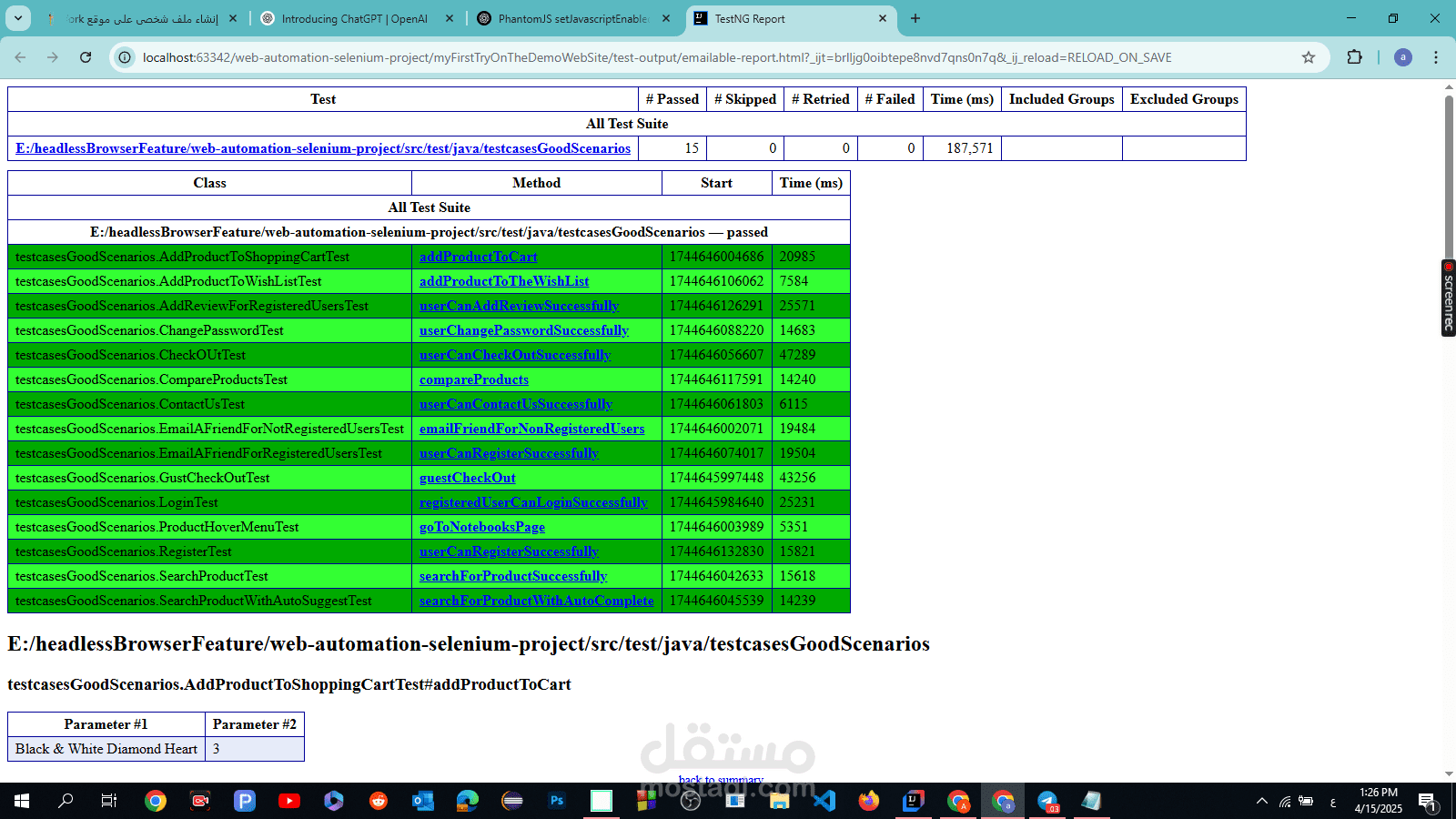 Automation Web Testing