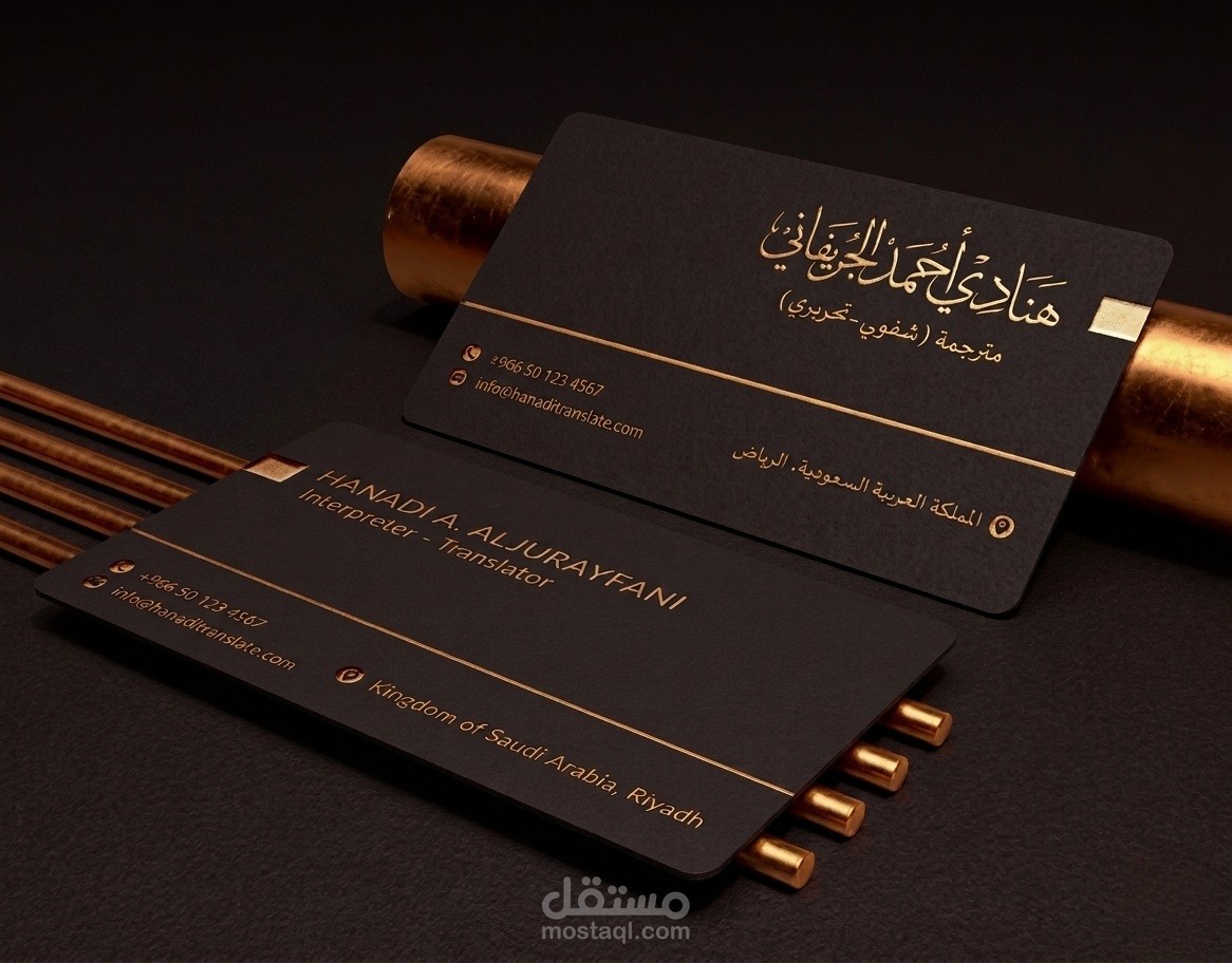 بطاقة عمل فاخرة