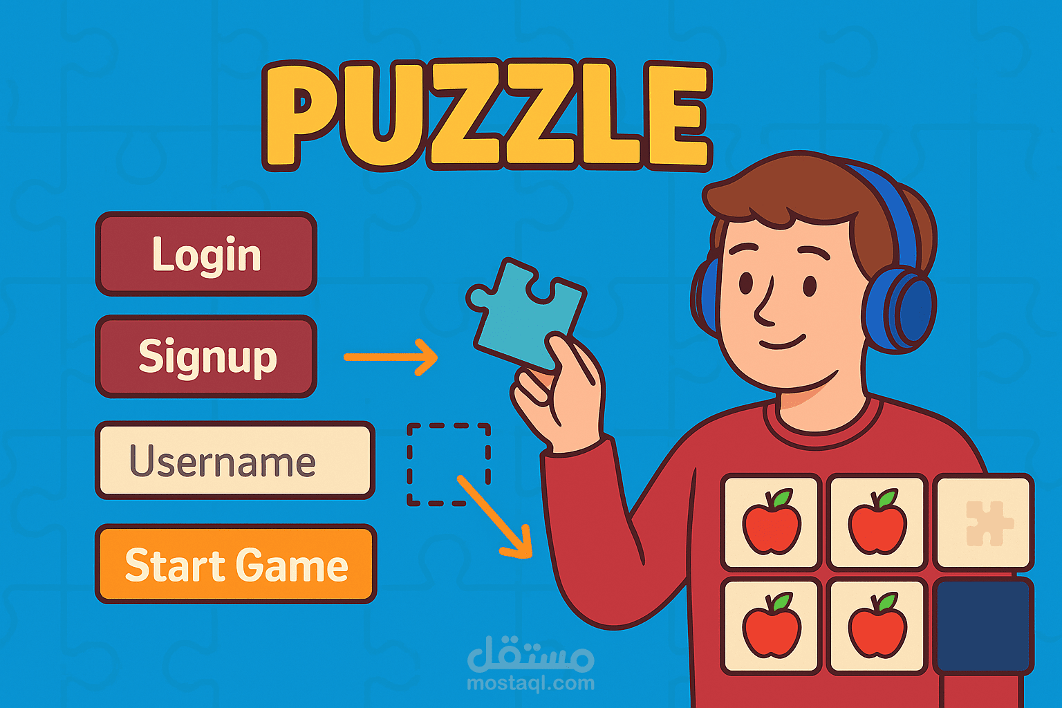 game puzzle and score win