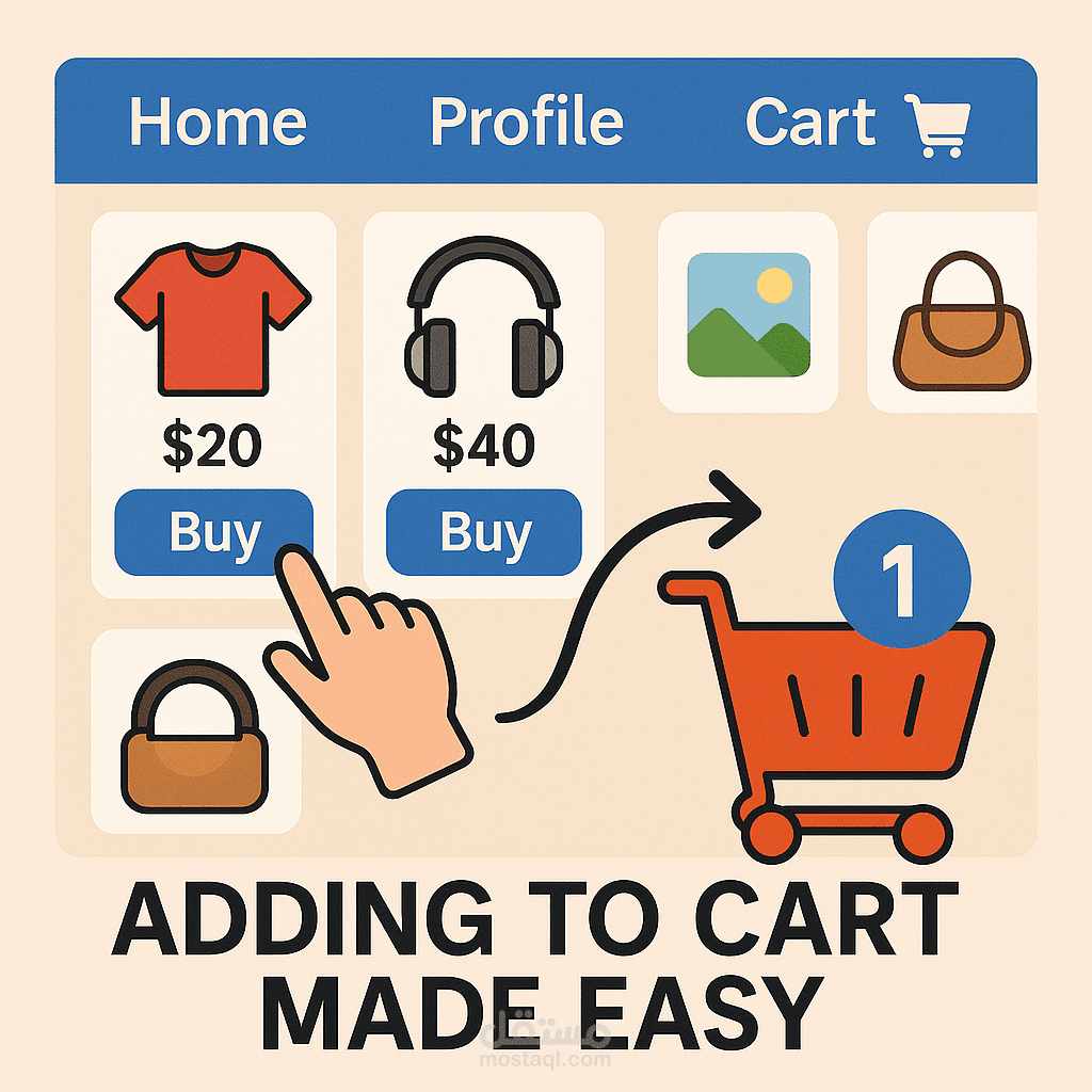shop and adding to cart