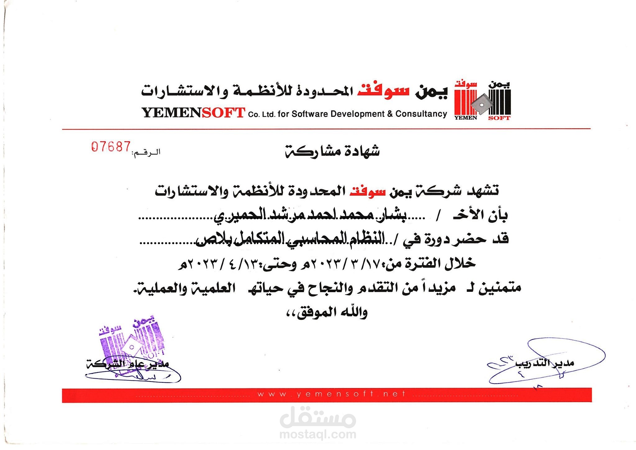 خبره كبيره في مجال النظام المحاسبي