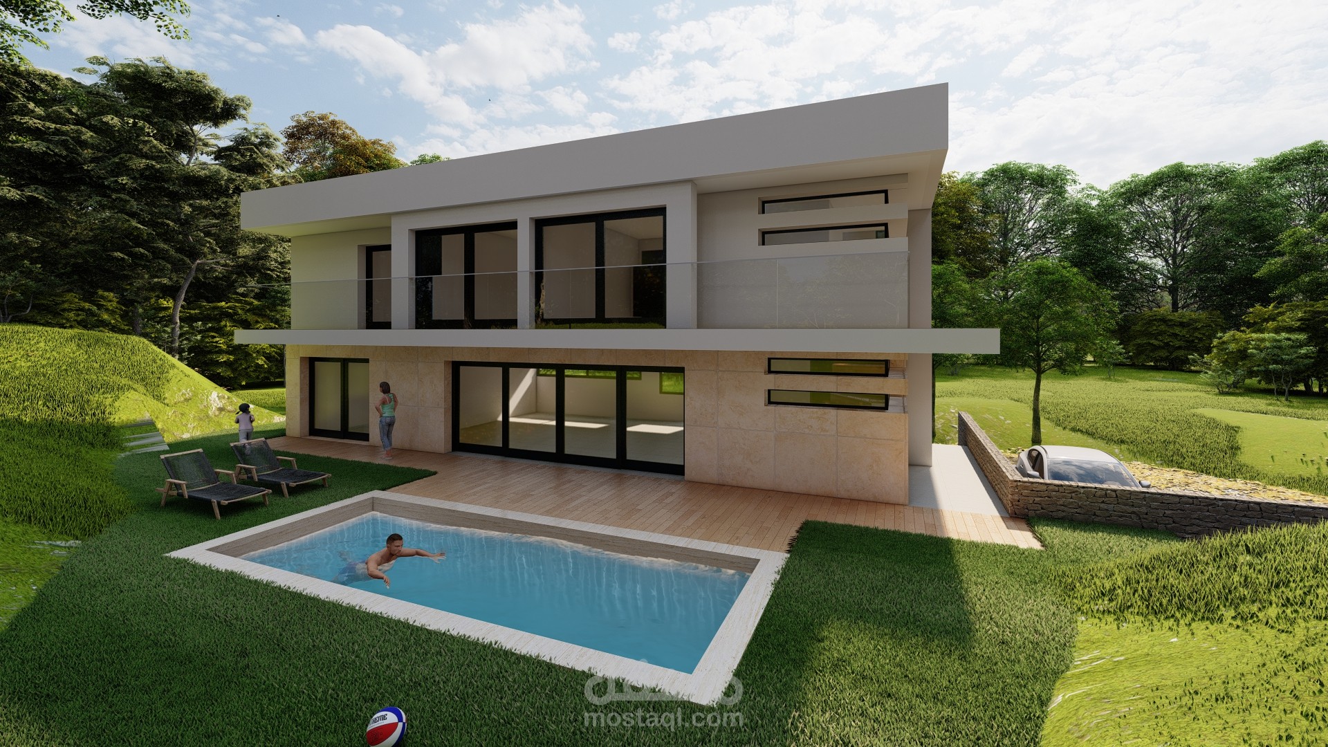 تصميم واجهة منزل عصري