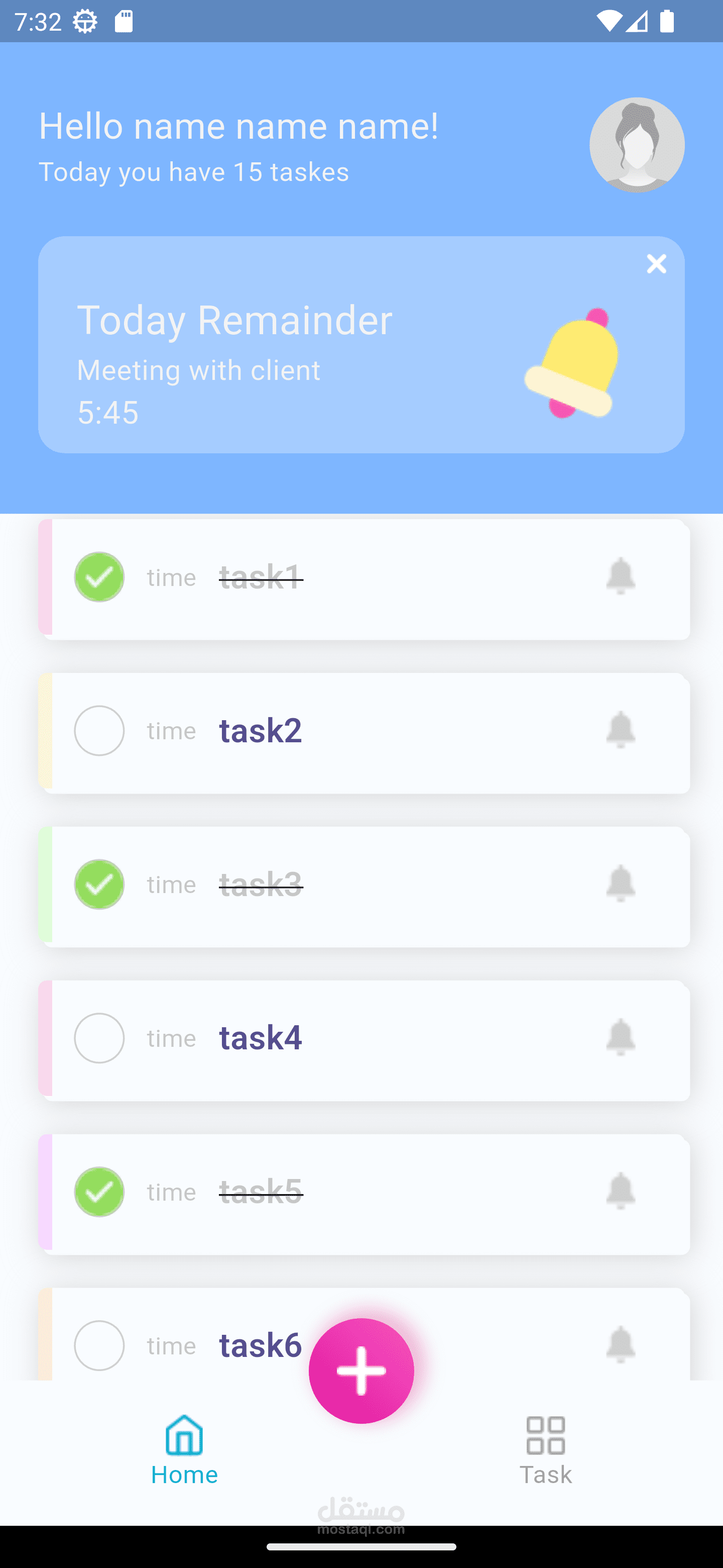 مشروع todo list