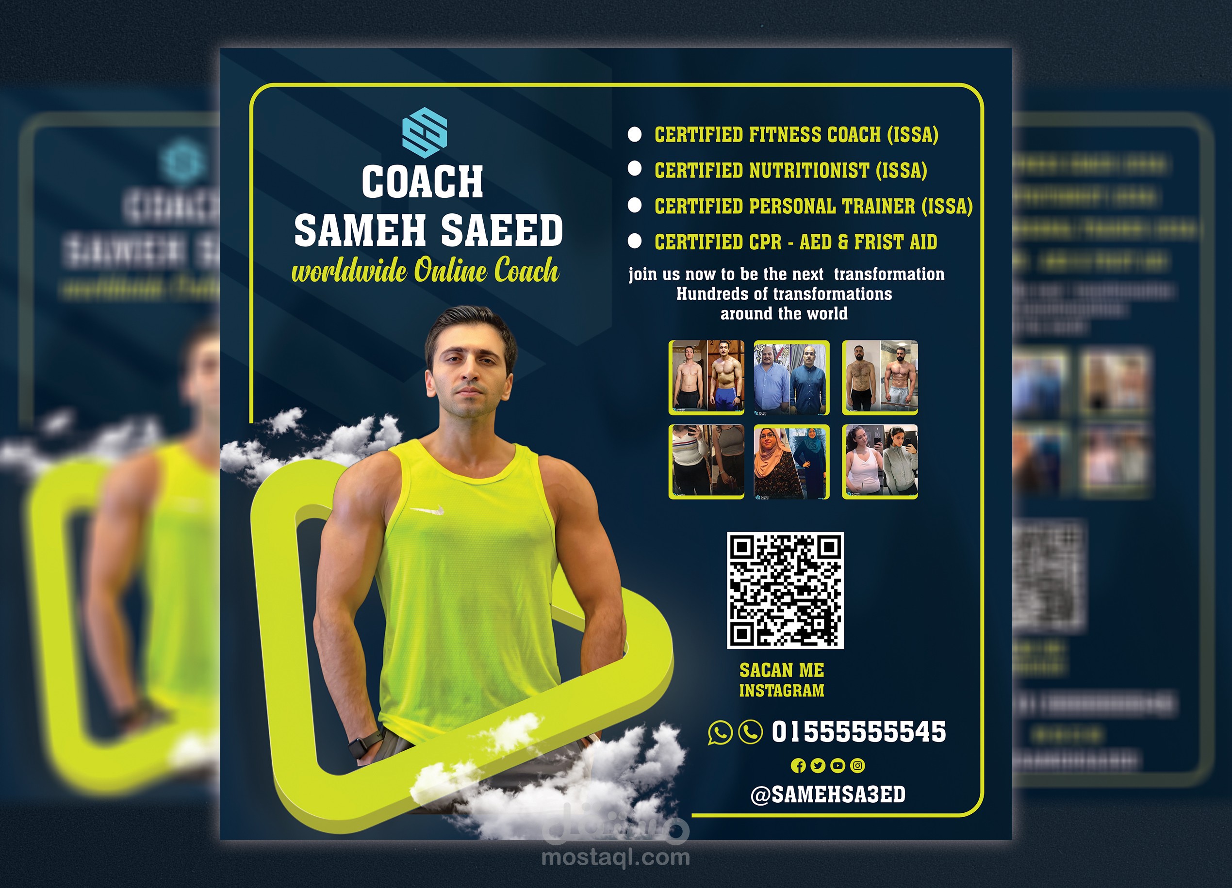 Social media design captain gym