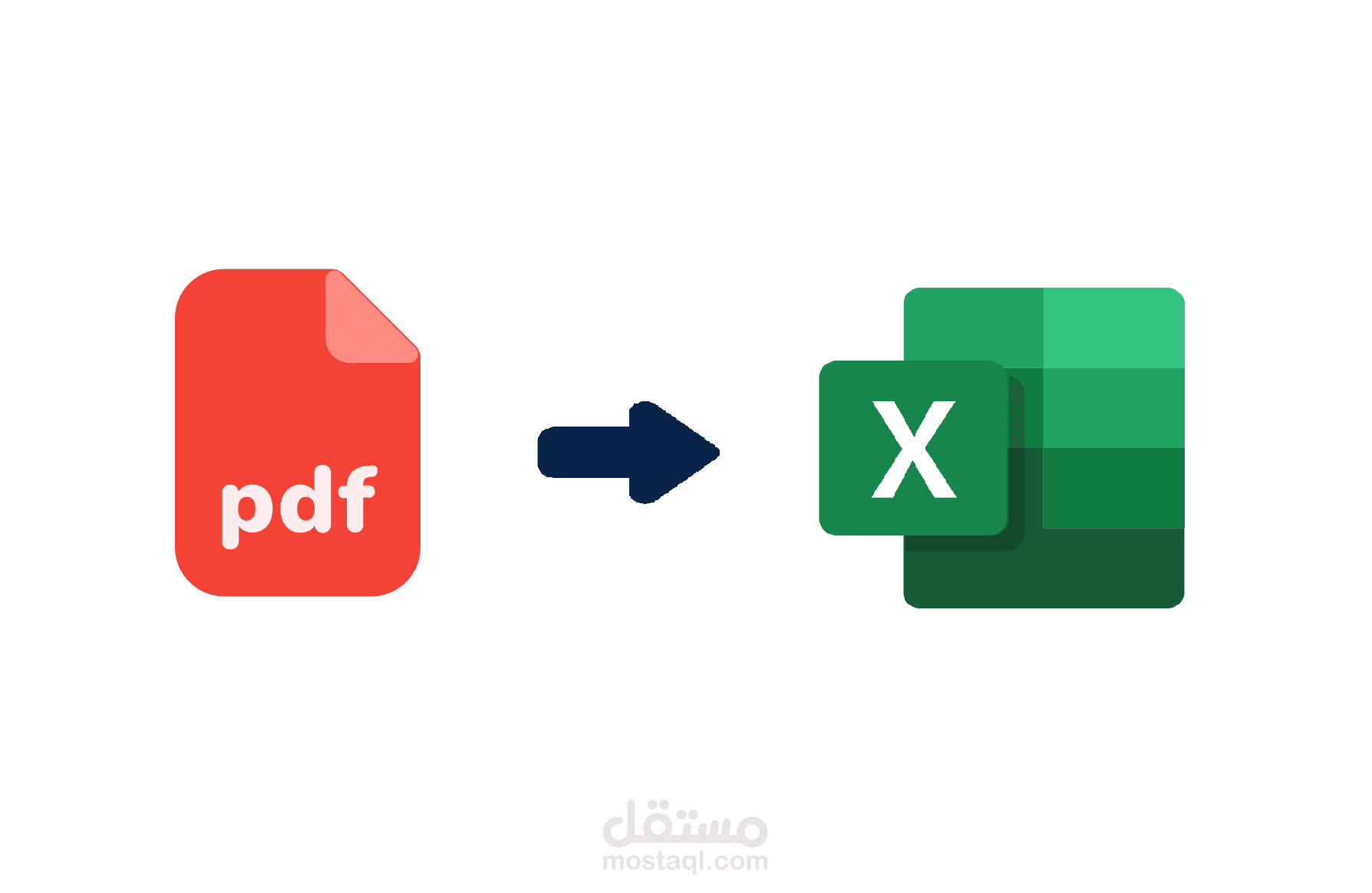 تحويل بيانات الموظفين من PDF إلى Excel