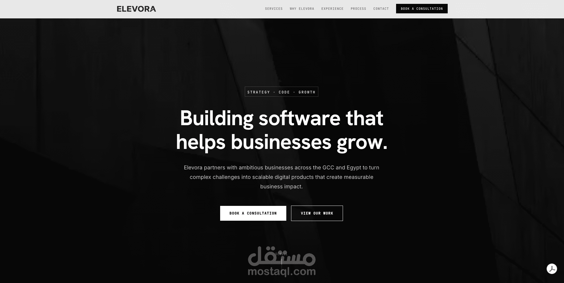 Elevora — Software Company Website