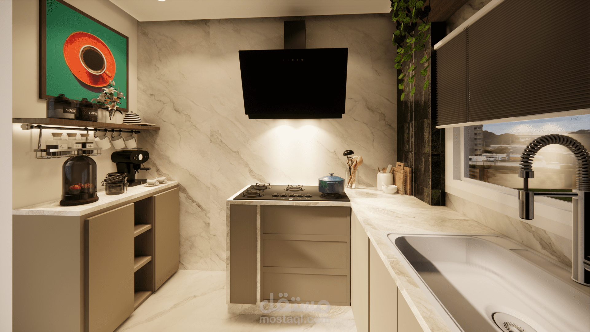 تصميم مطبخ صغير