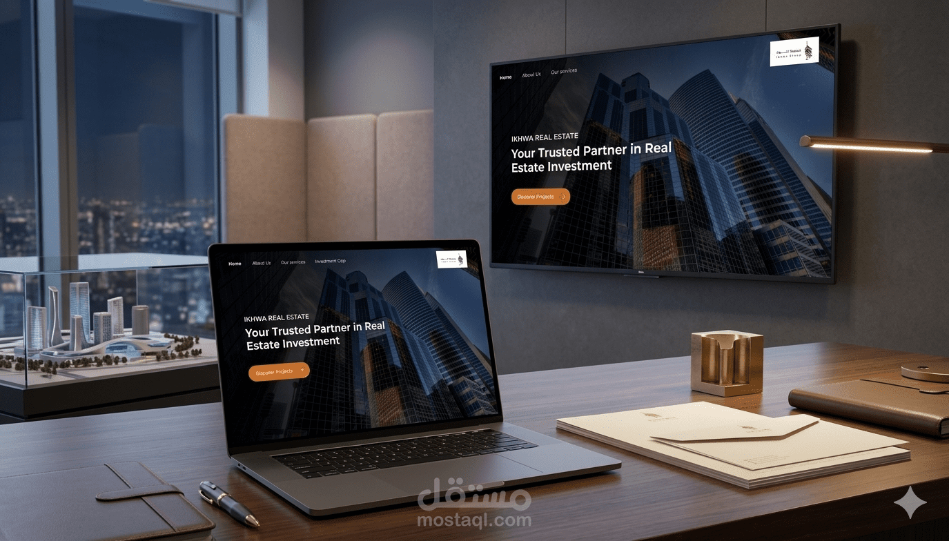 صفحة عقارات (Real Estate Landing Page)