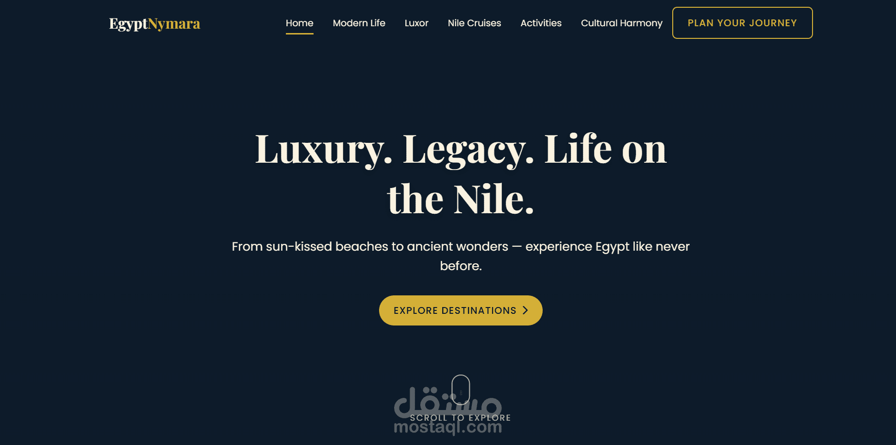 EgyptNymara Landing Page