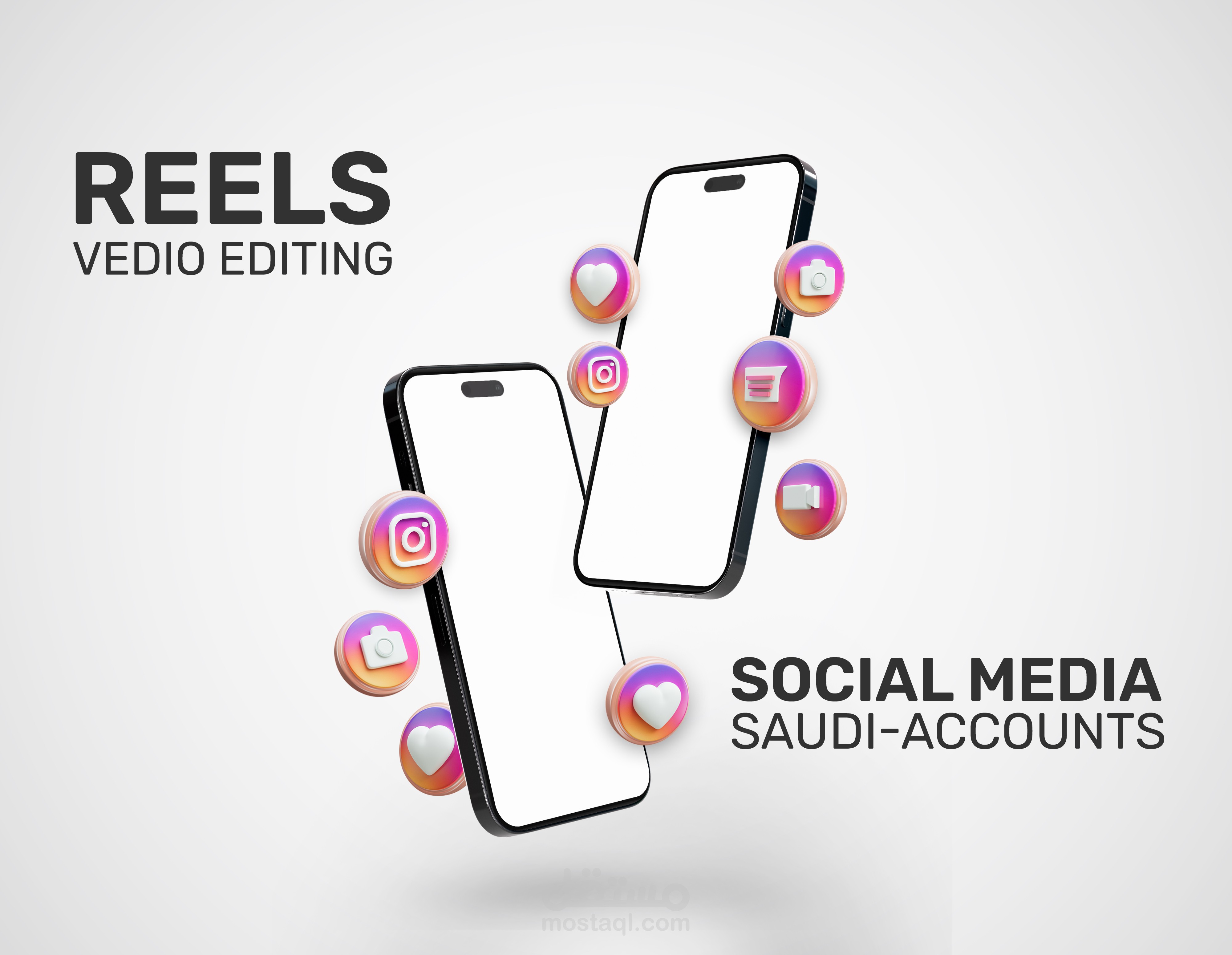 Saudi accounts social media (video editing)