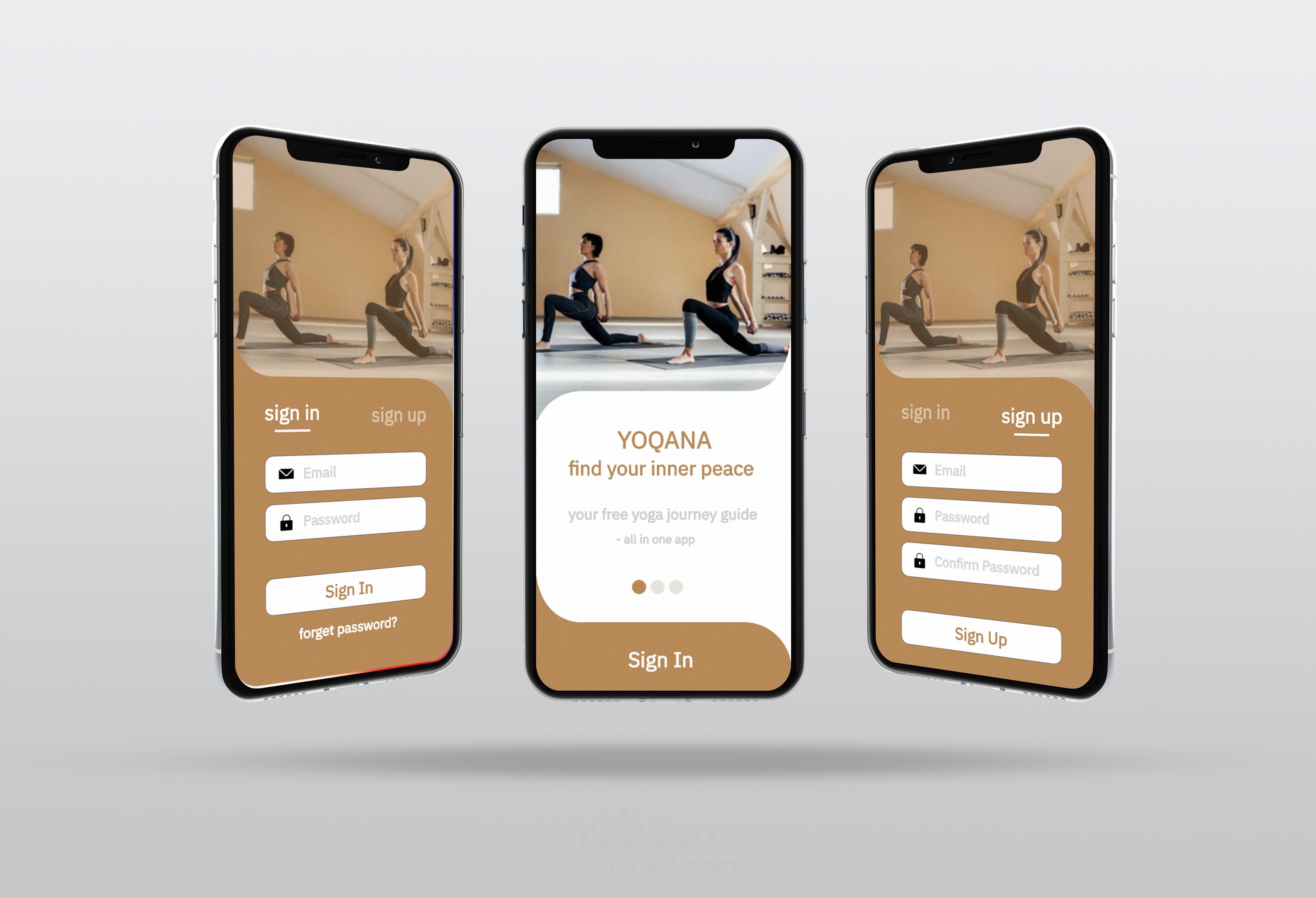 Mobail app login design
