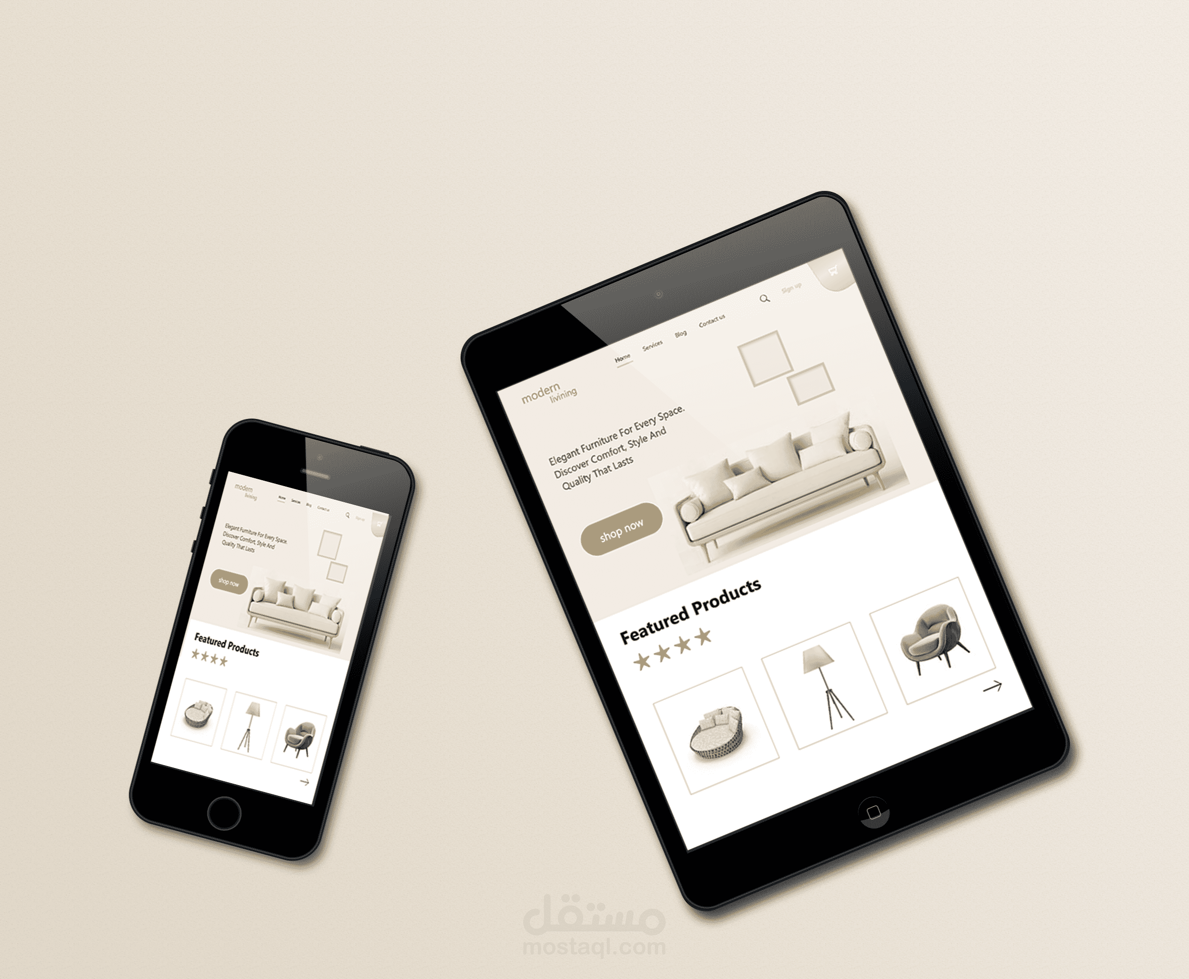 Furniture Website UI Concept