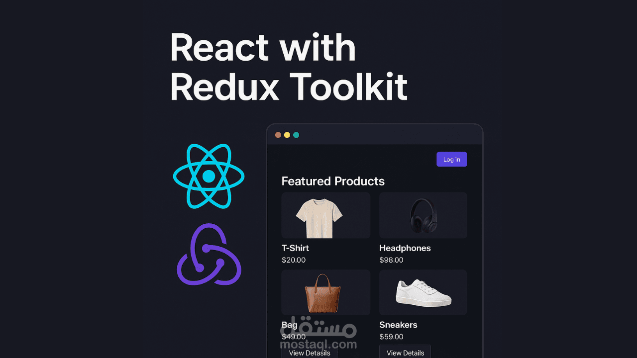 تطبيق E-Commerce متكامل باستخدام React وRedux Toolkit و Axios