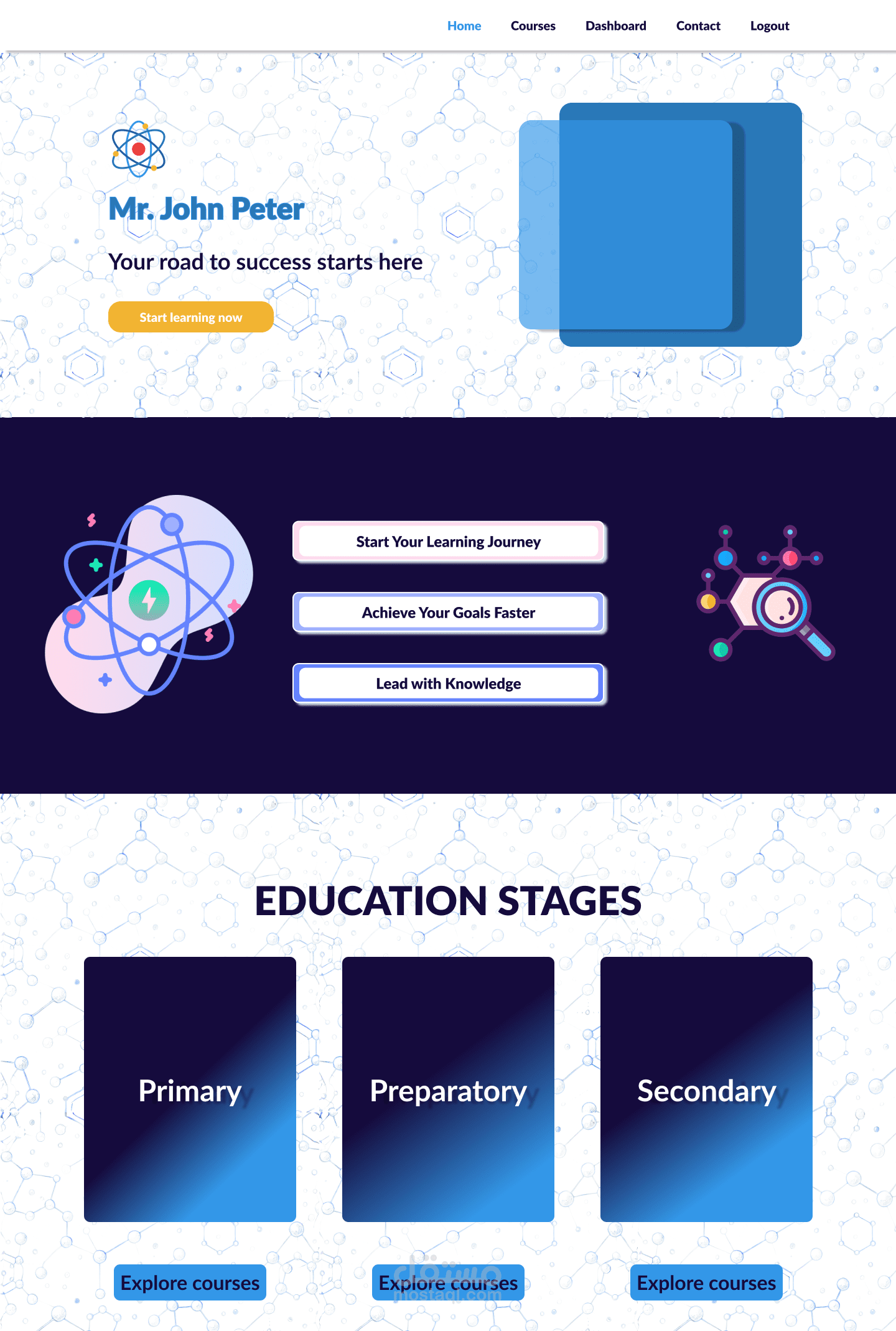 home page design