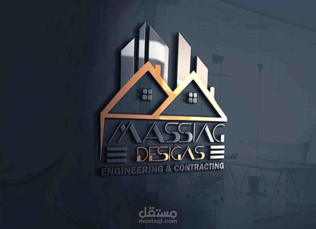 تصميم شعار يخص البناء