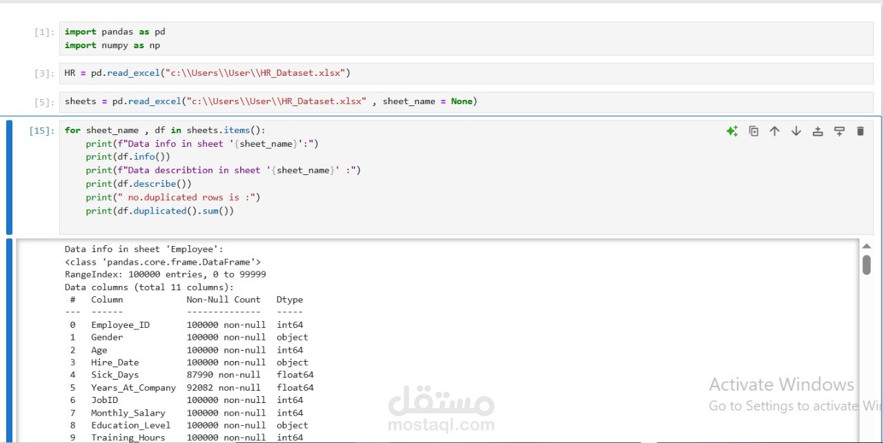 HR Dataset Cleaning and Transformation Project