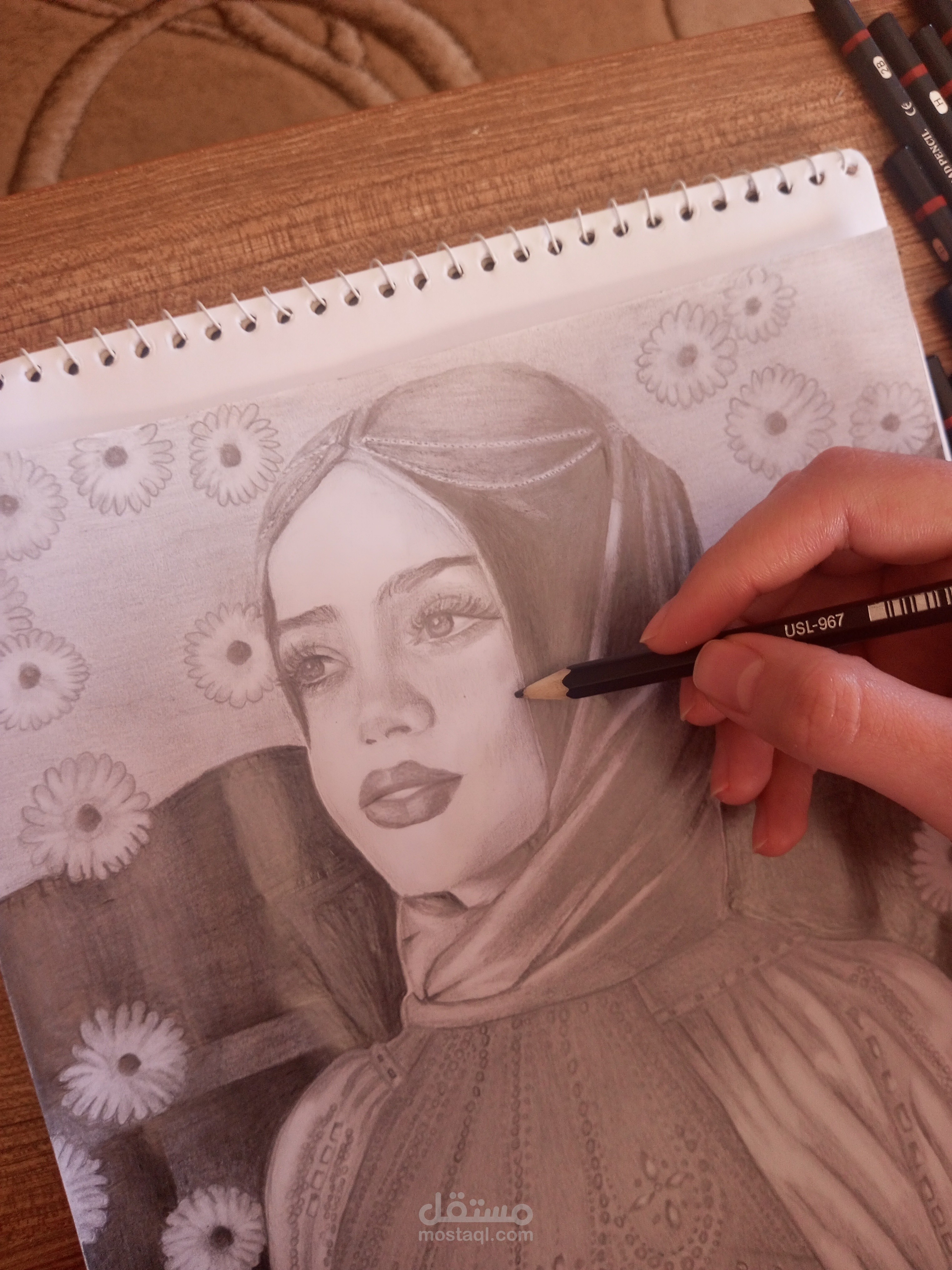 لوحة مرسومة يدويا