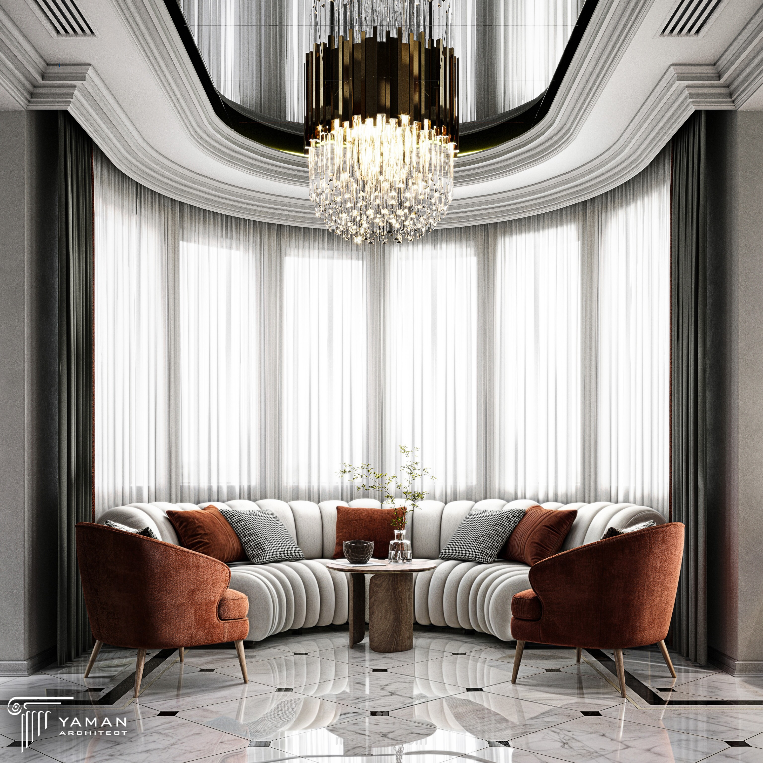 تصميم وديكور داخلي لمجلس