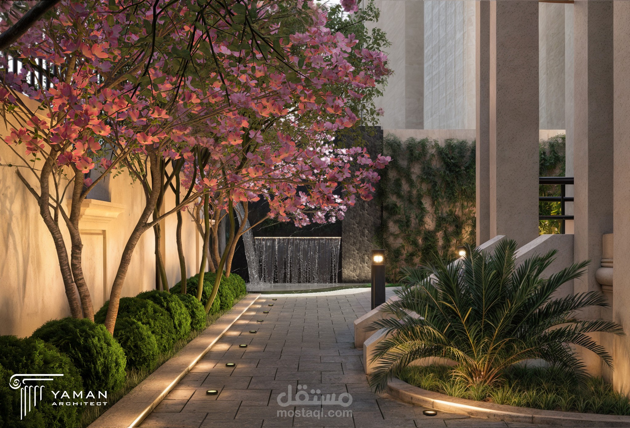 تصميم حديقة خارجية