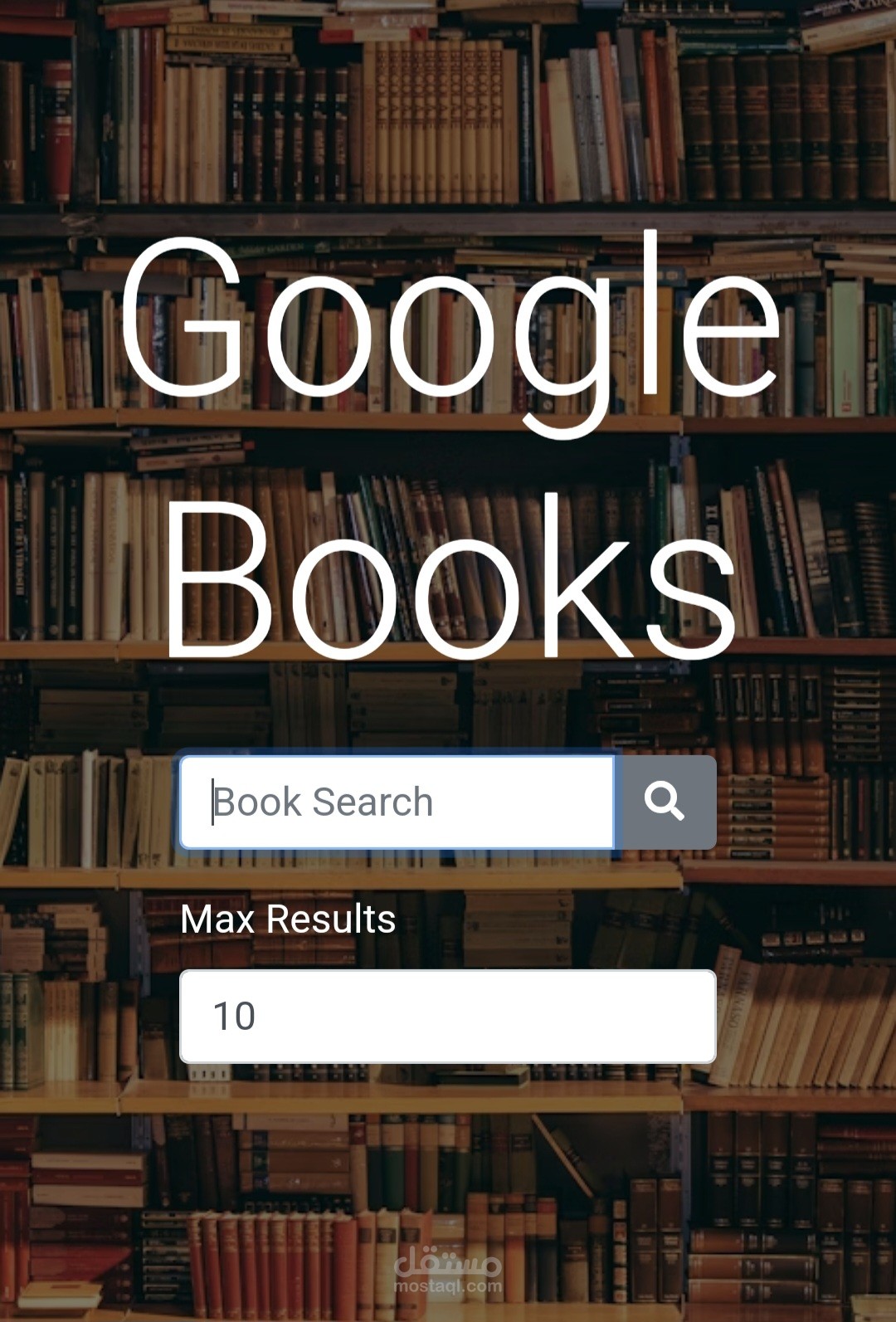 Google Books Search App