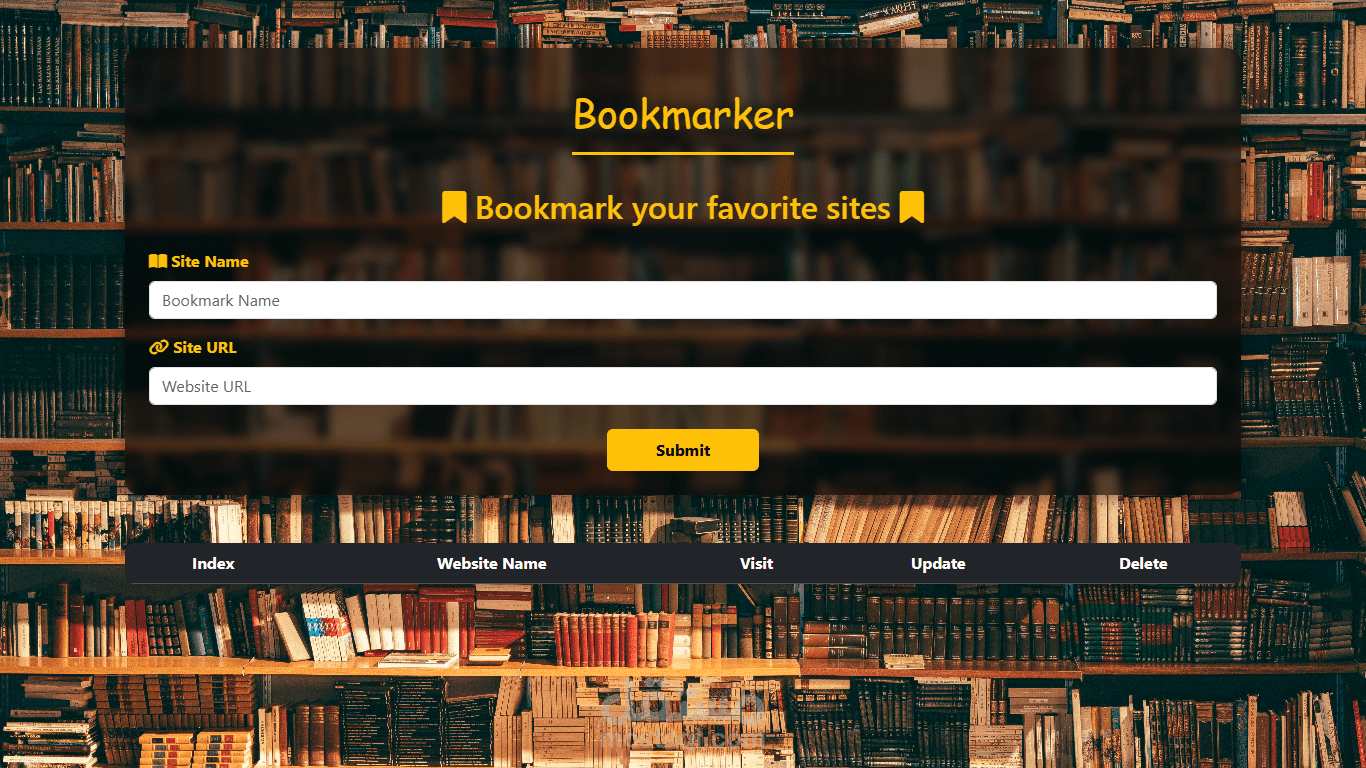 نظام إدارة المراجع والروابط الذكي (Bookmarker System) مع تخزين محلي