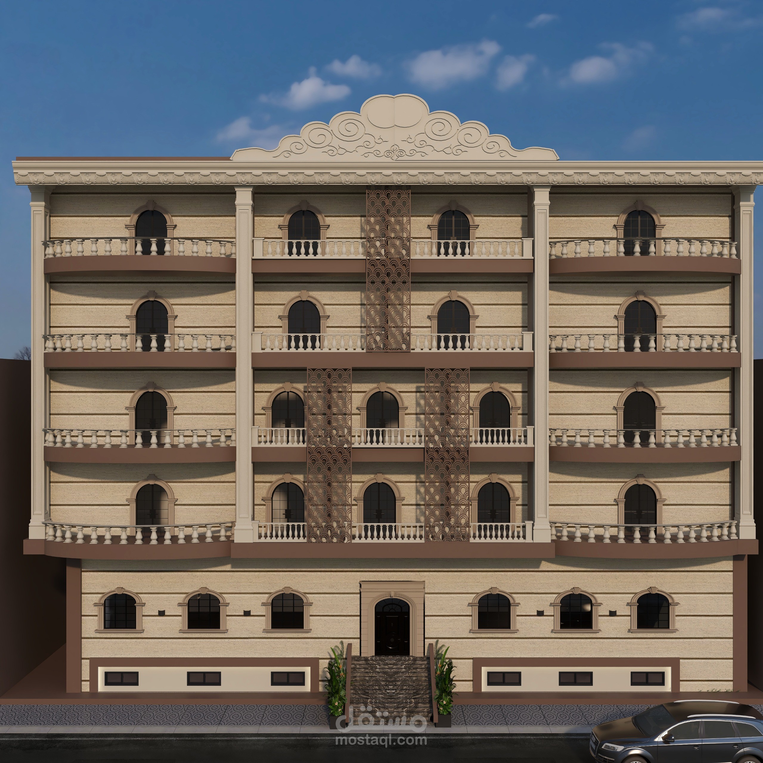 واجهه معمارية 3d