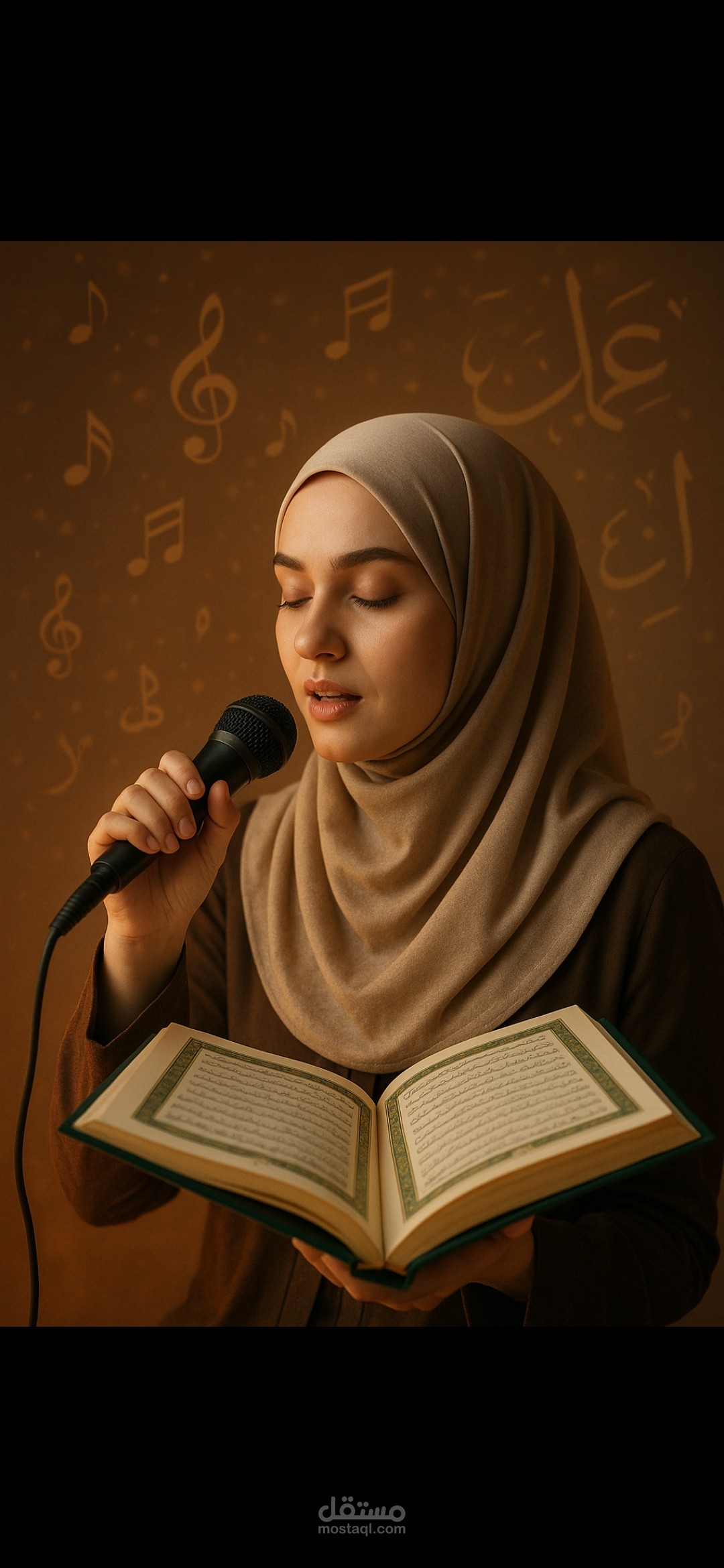 موهبتي في الغناء والإنشاد وقراءة القرآن بصوت جميل