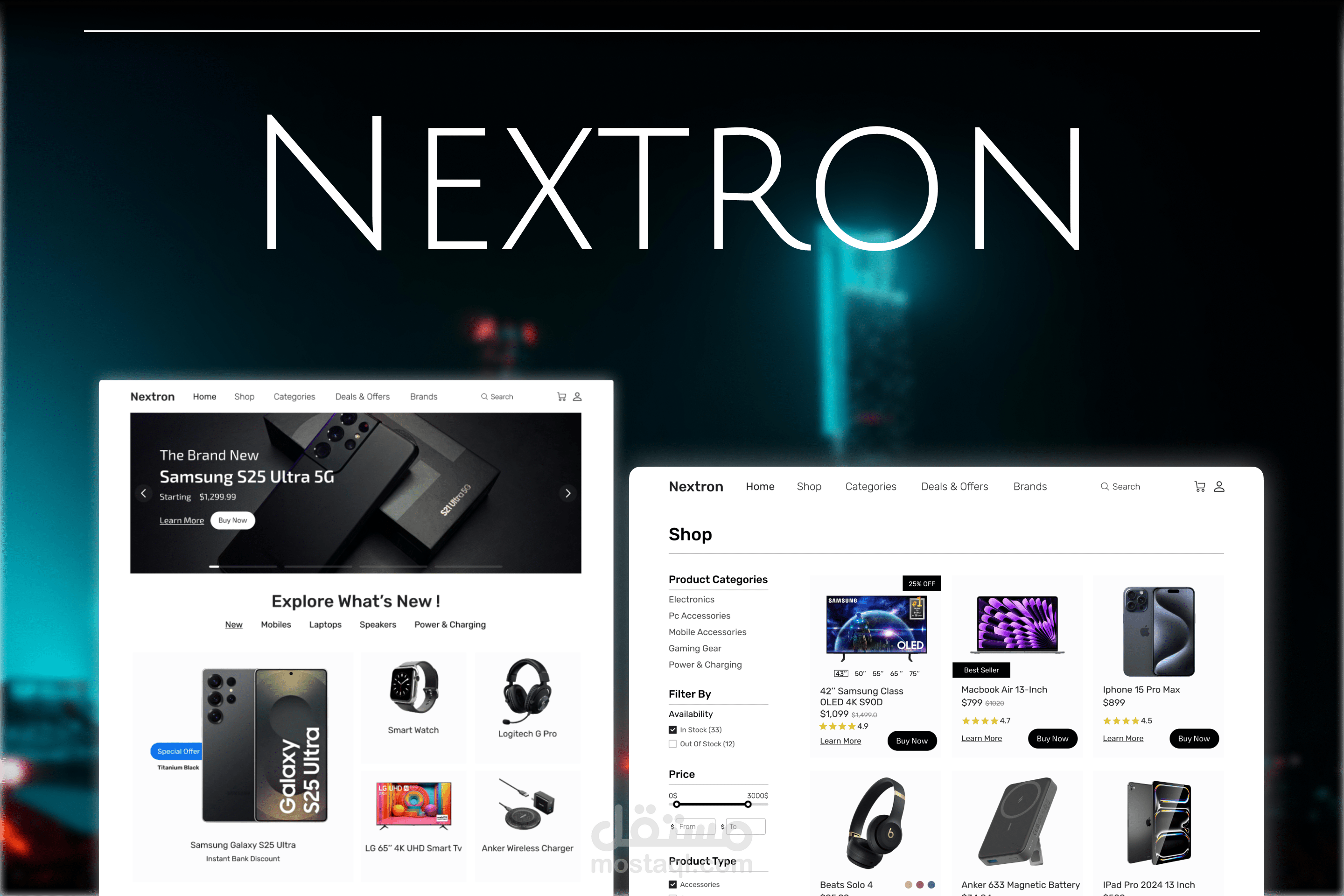 Nextron E-Commerce Website