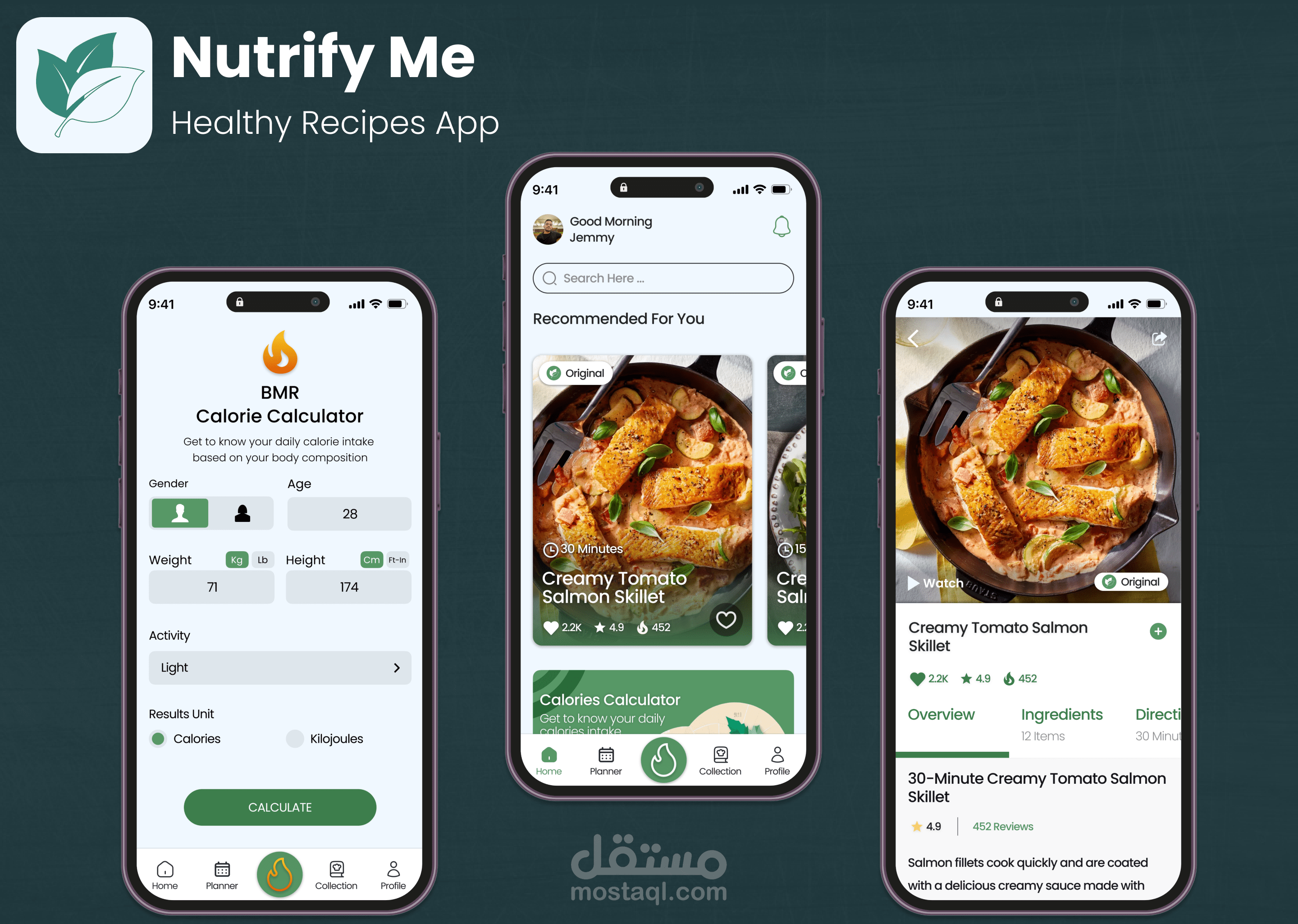Nutrify Me - Healthy Recipes App